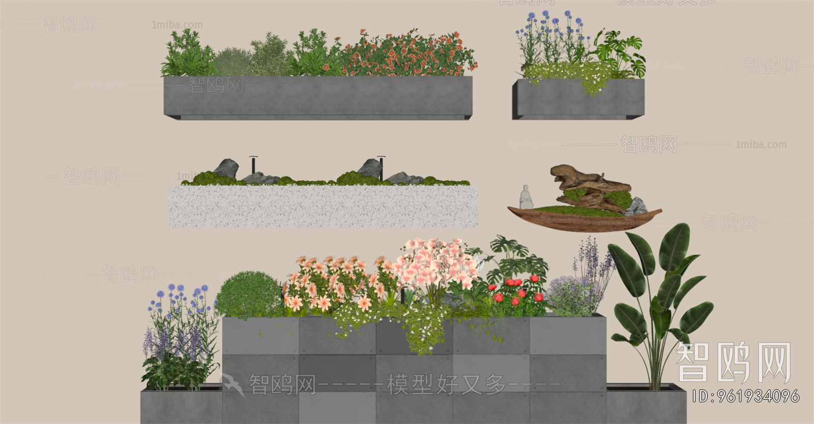 Modern Flower Bed, Flower Bowl, Flower Box