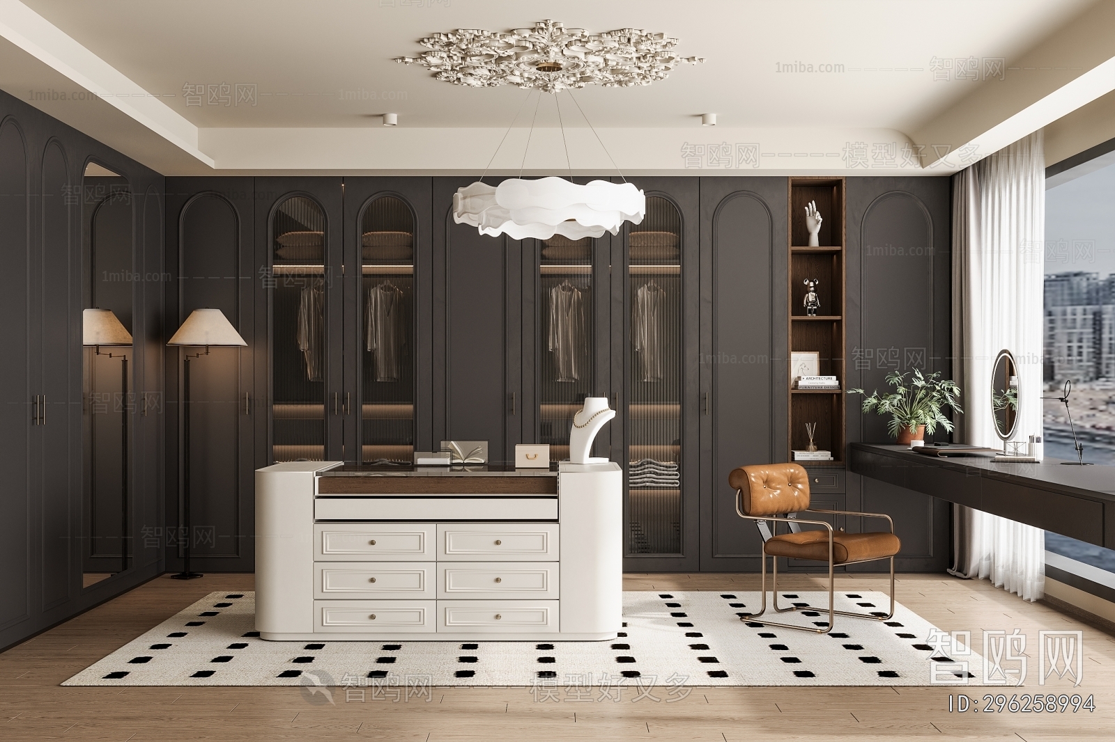 French Style Clothes Storage Area