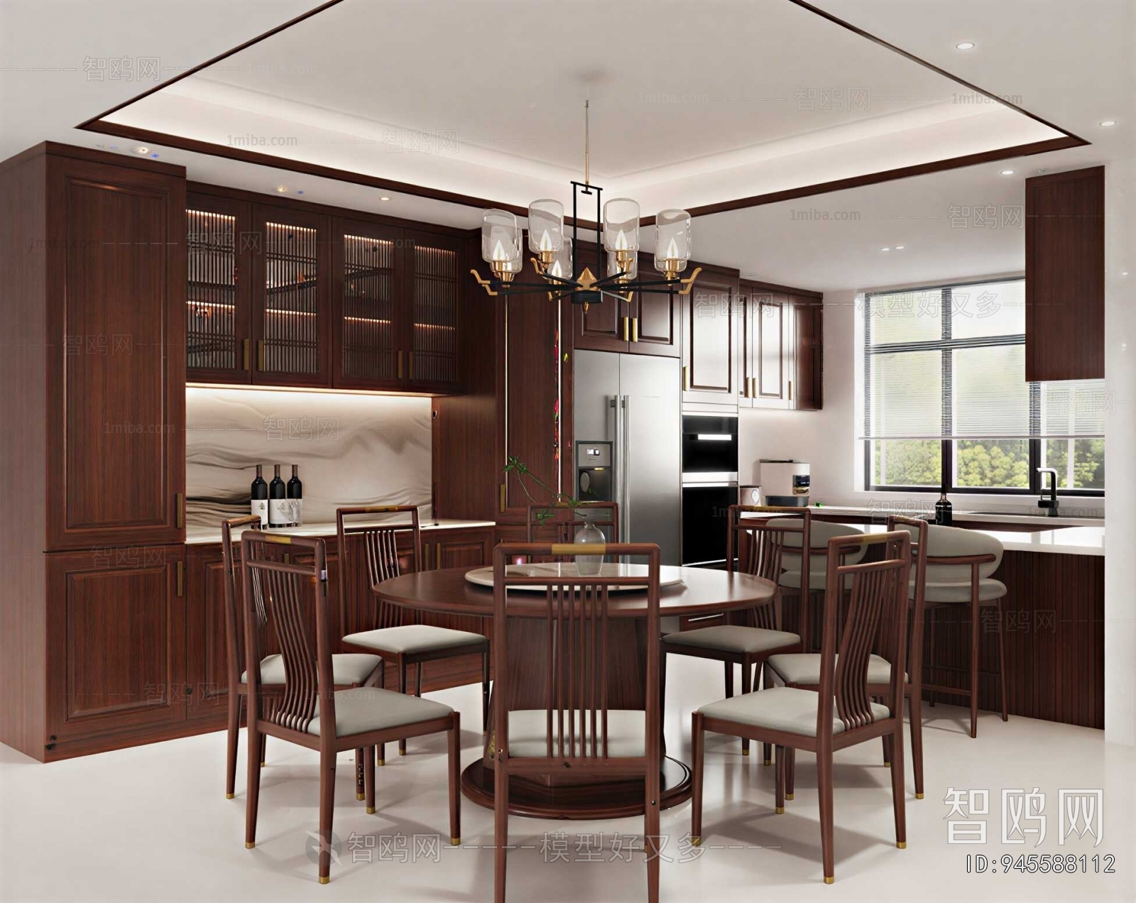 New Chinese Style Dining Room