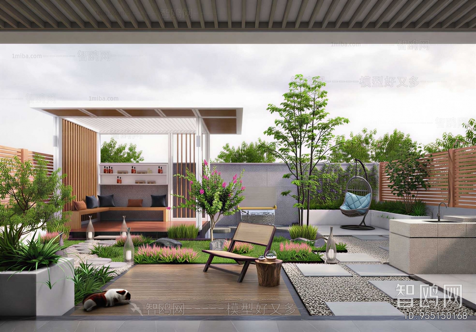 Modern Courtyard/landscape