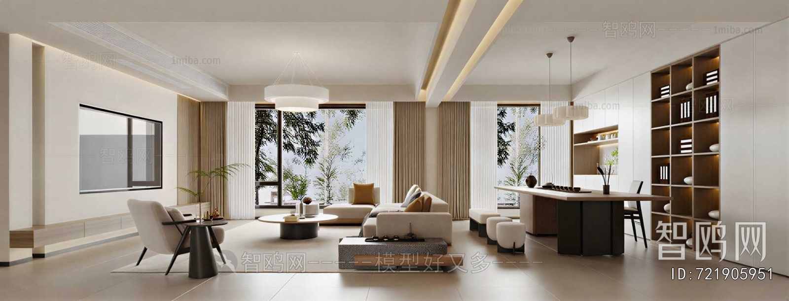 Wabi-sabi Style A Living Room