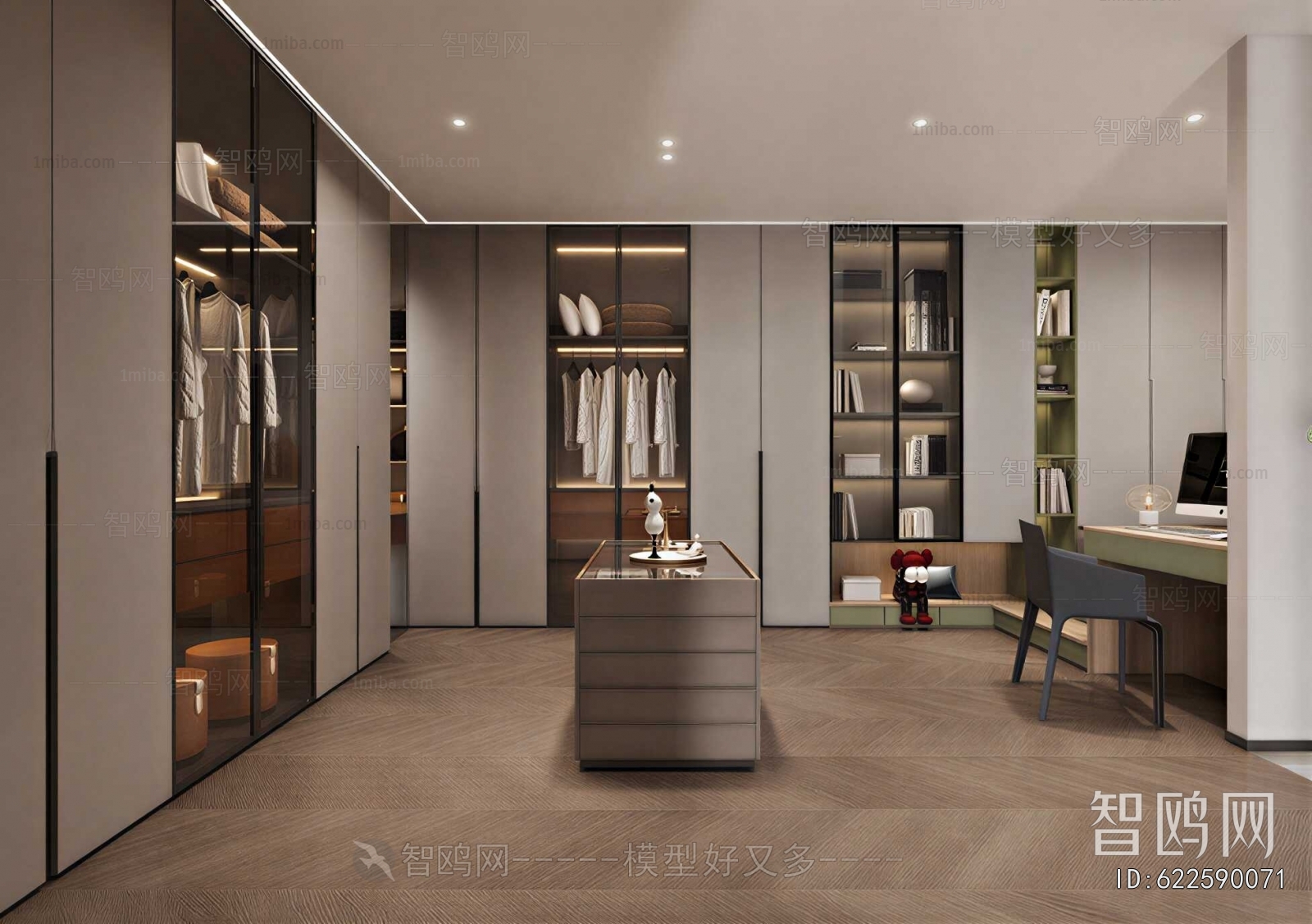 Modern Clothes Storage Area