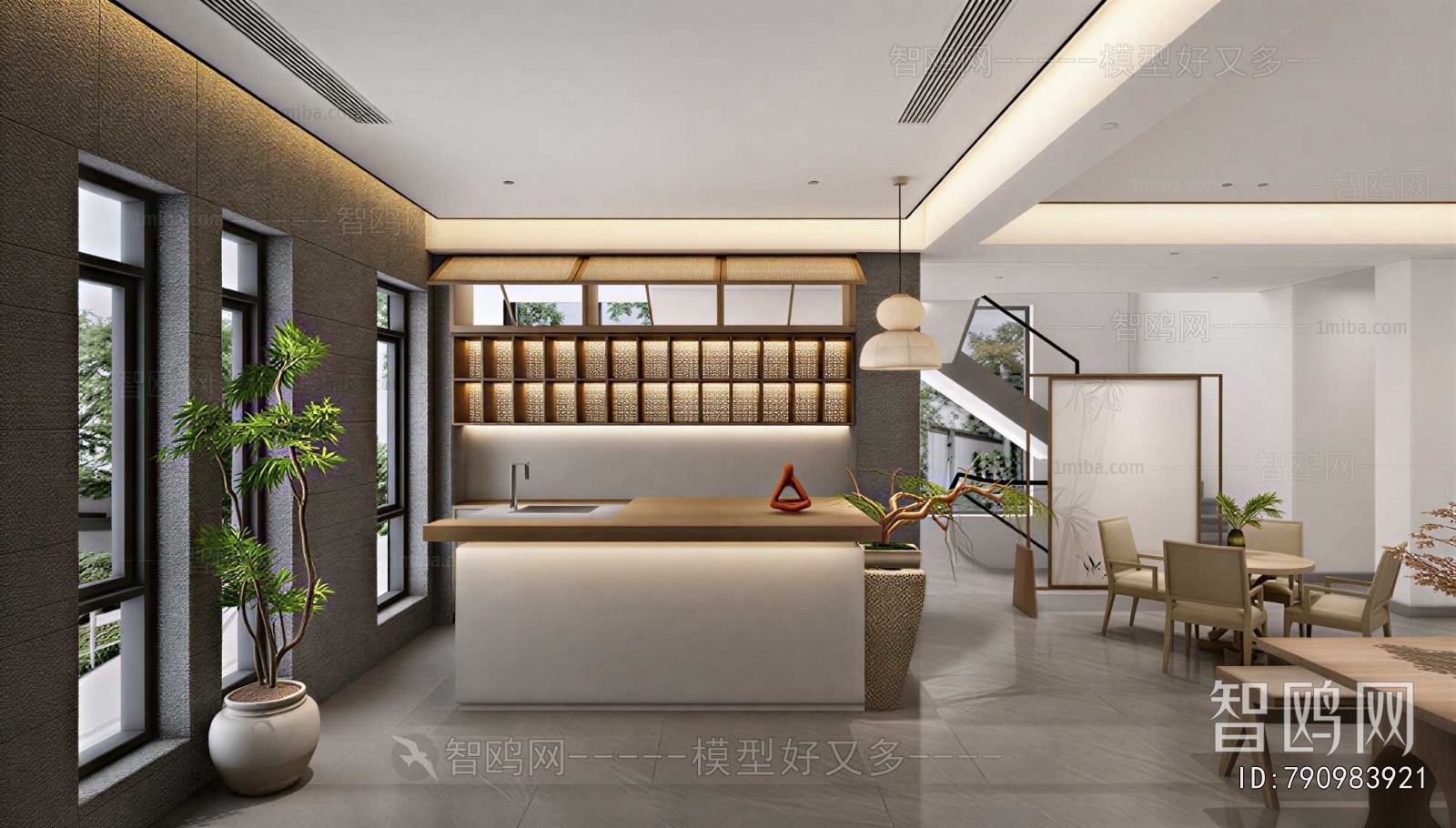 New Chinese Style Dining Room