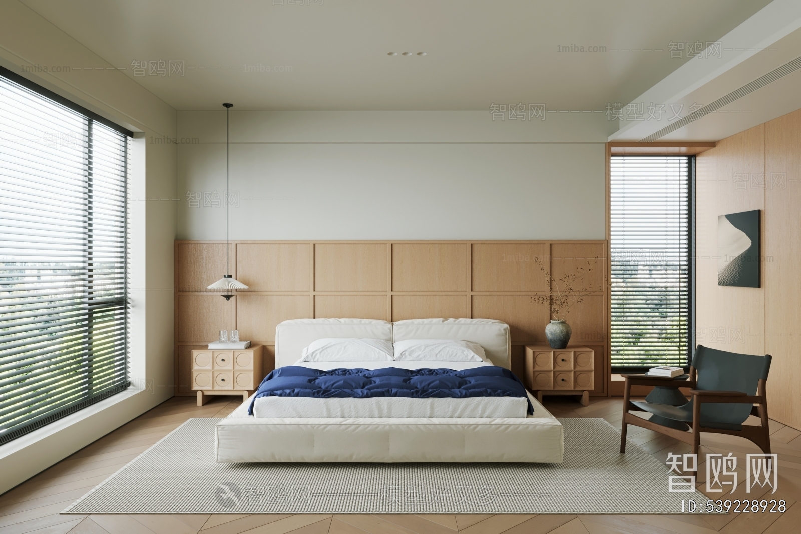 Wabi-sabi Style Bedroom