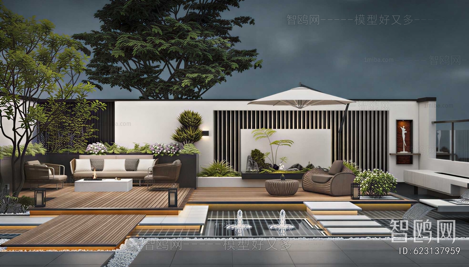 Modern Courtyard/landscape