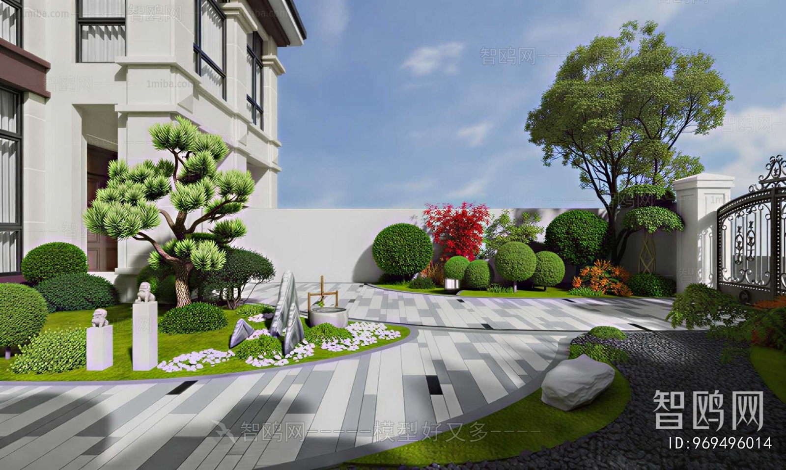 Modern Courtyard/landscape