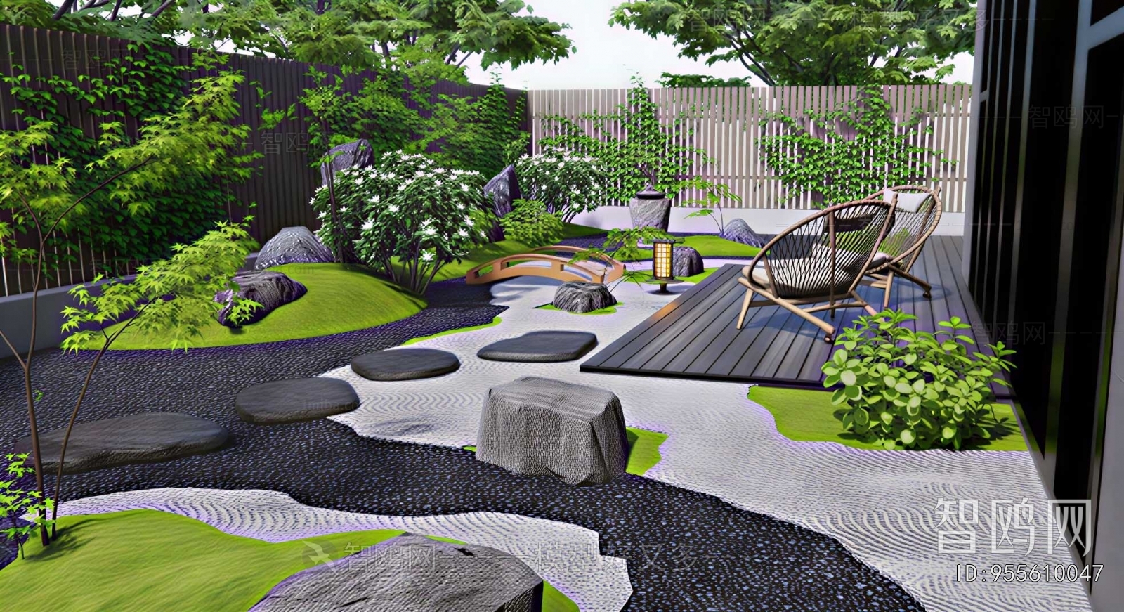 New Chinese Style Courtyard/landscape