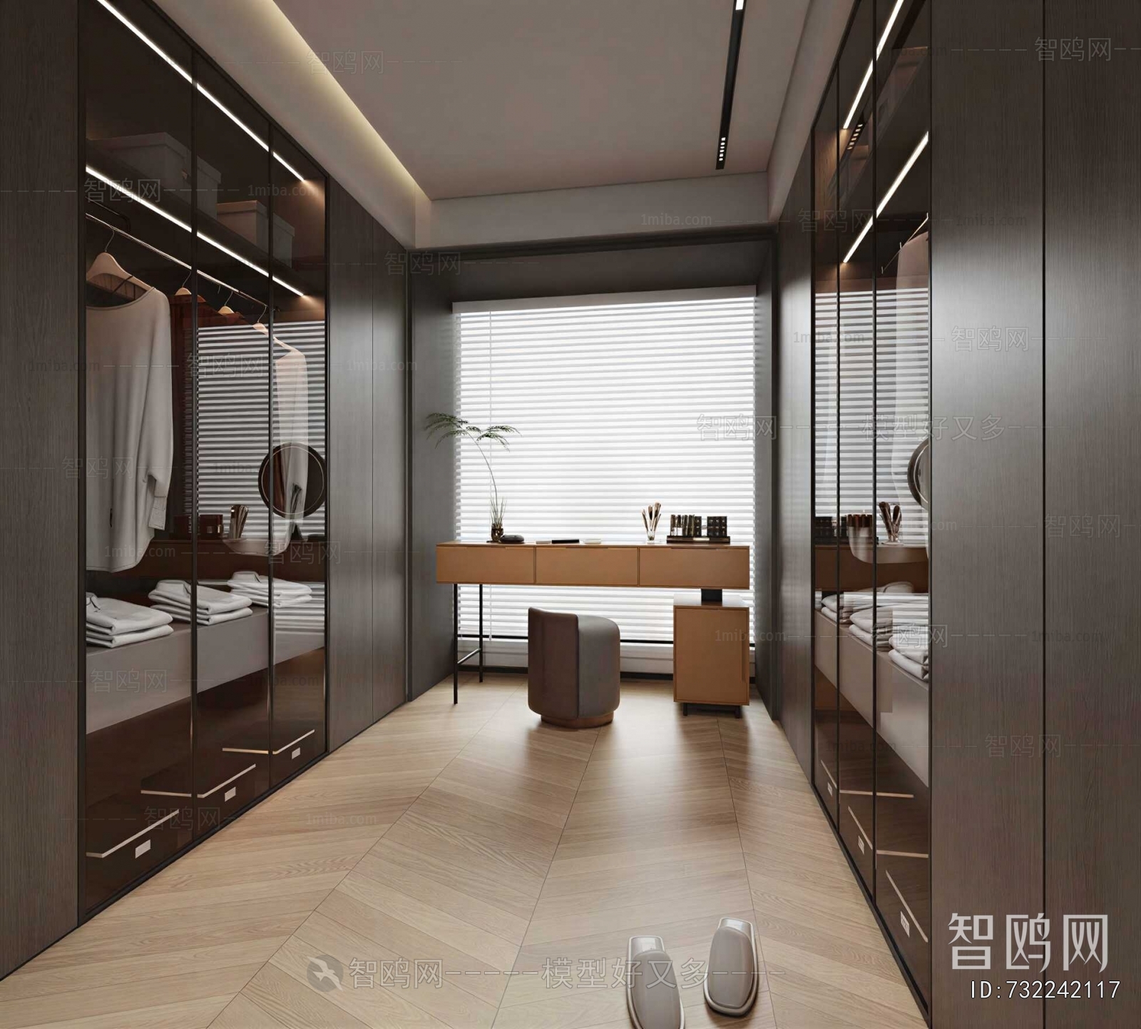 Modern Clothes Storage Area