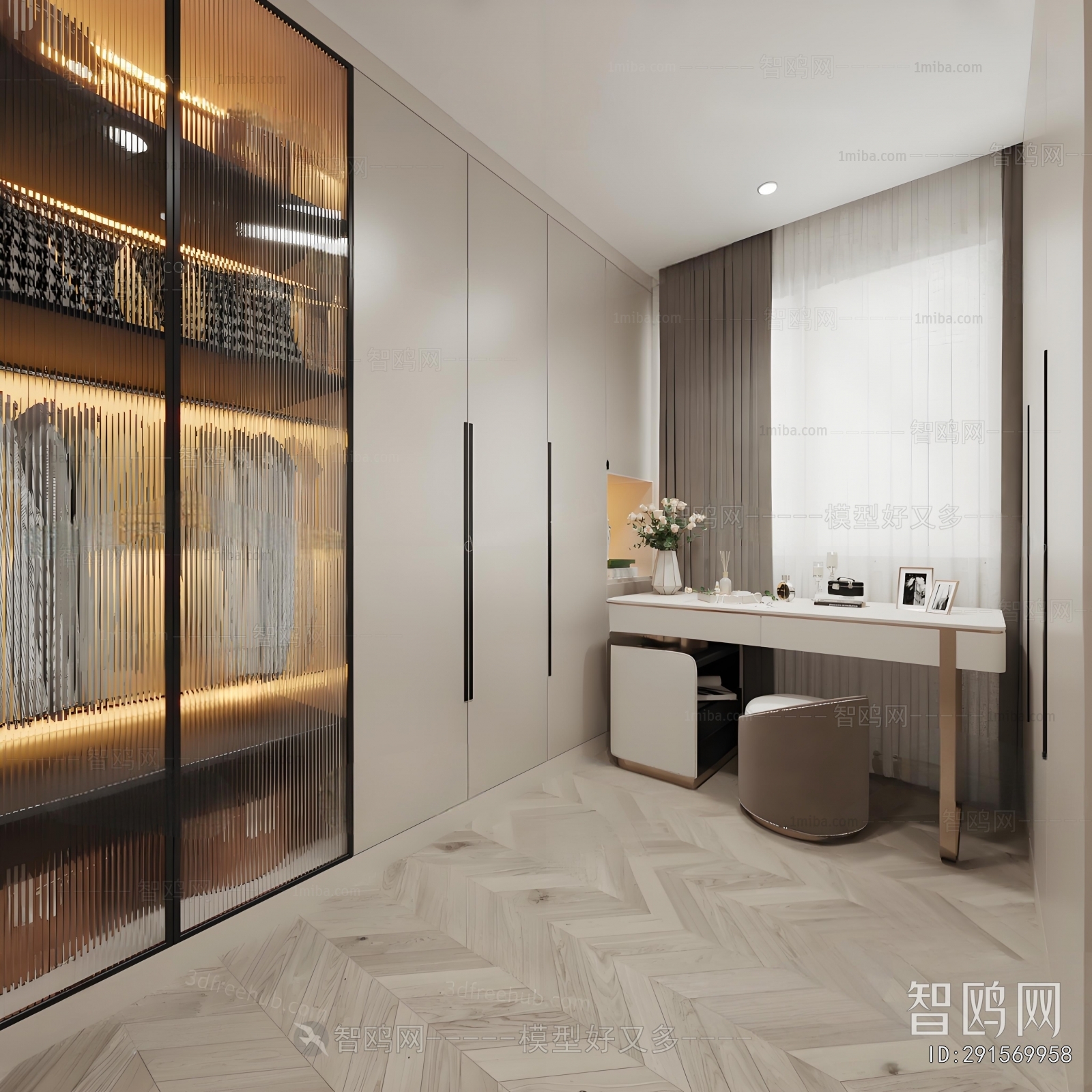 Modern Clothes Storage Area