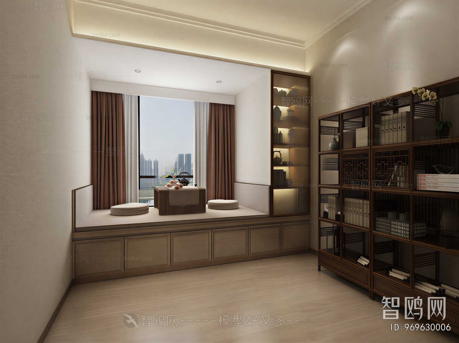 New Chinese Style Study Space