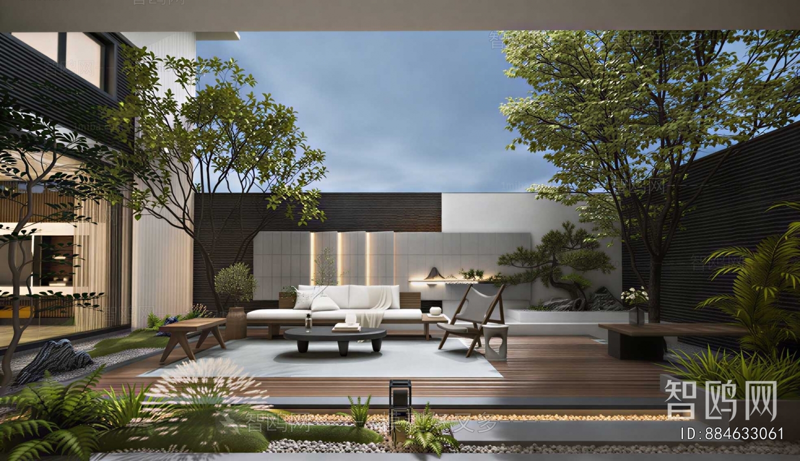 Modern Courtyard/landscape