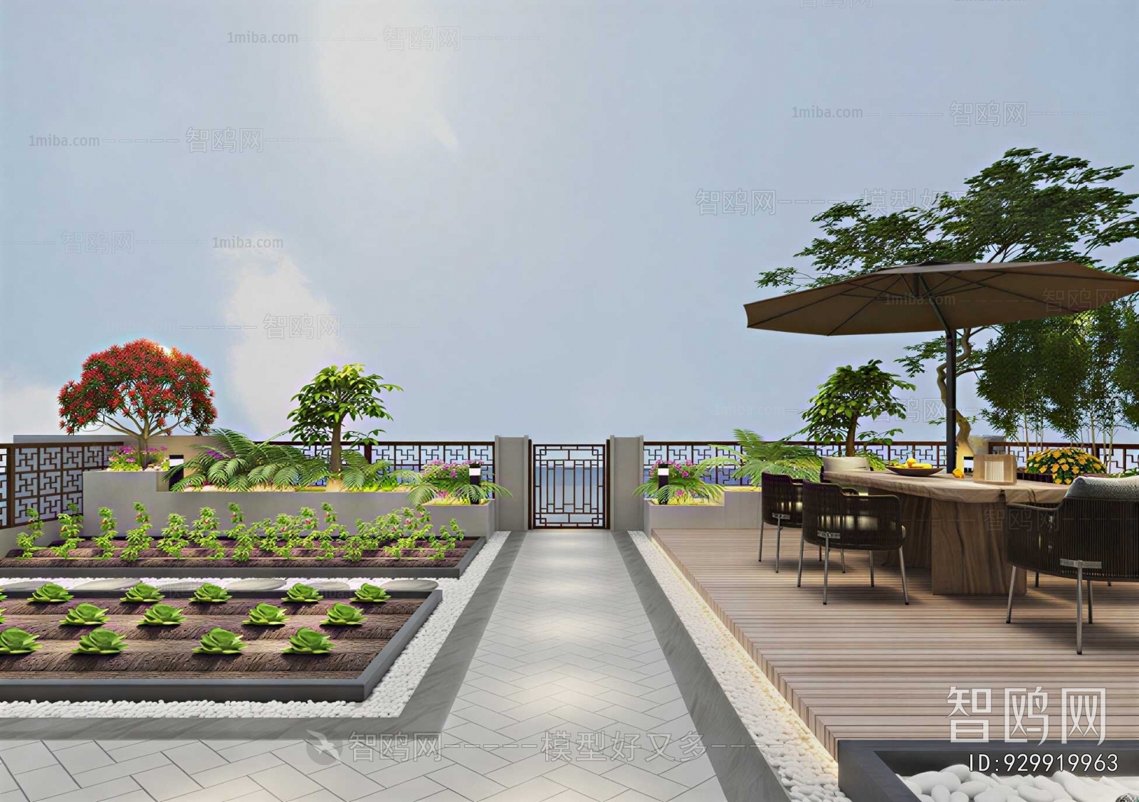 New Chinese Style Courtyard/landscape