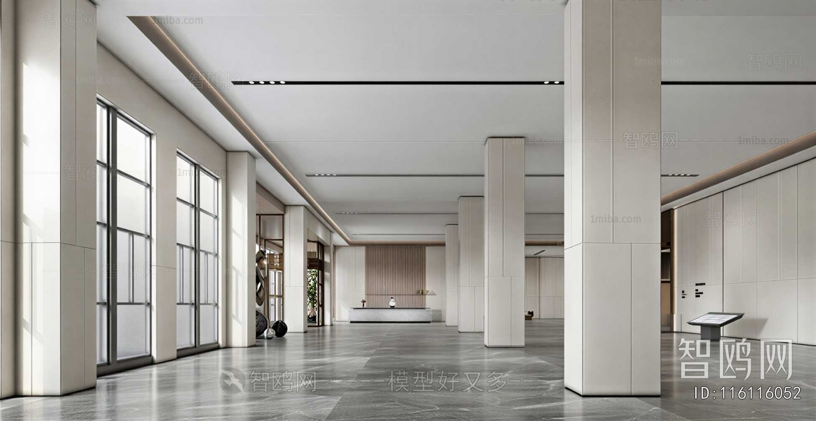 Modern Office Reception Desk