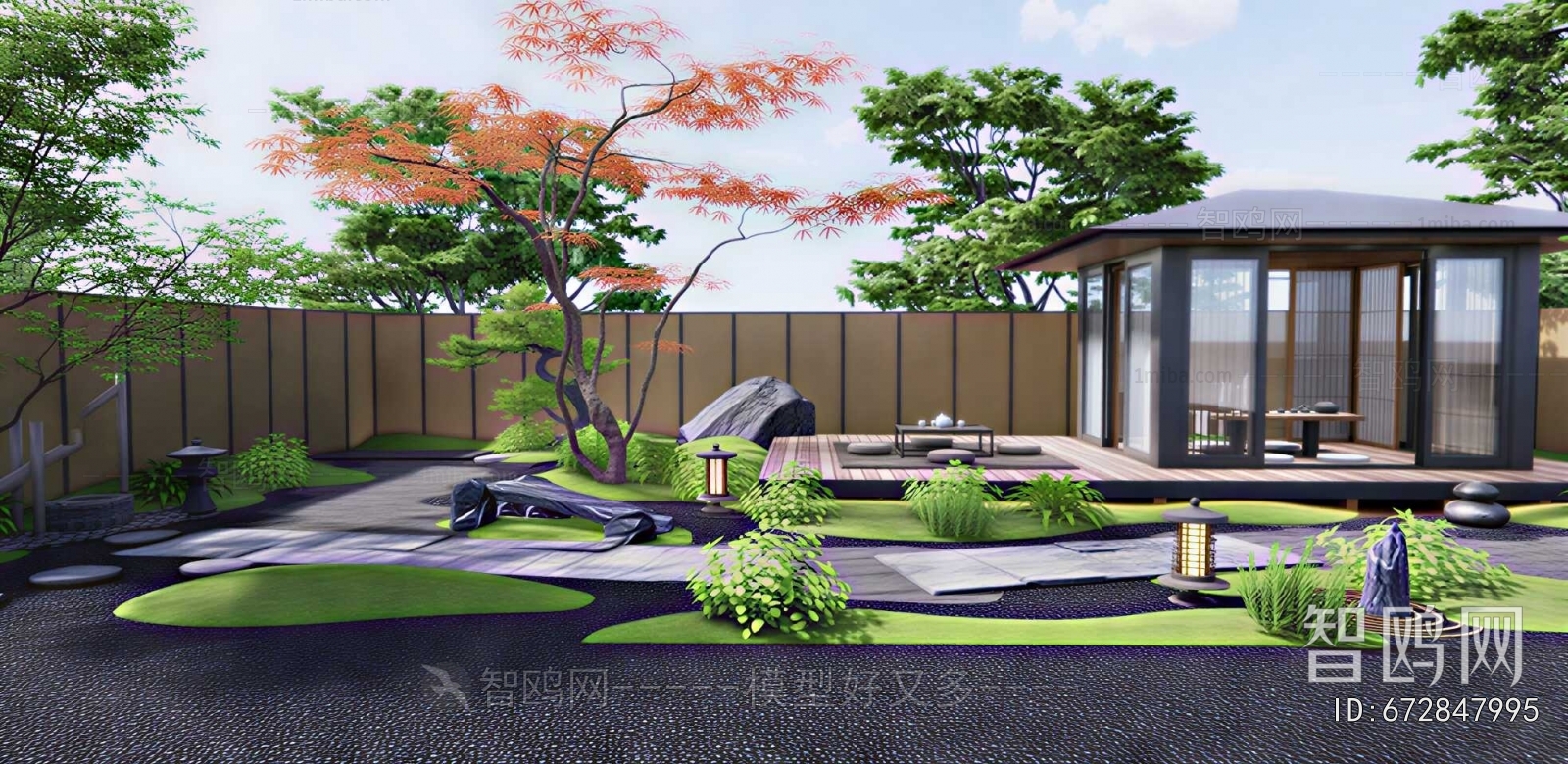 New Chinese Style Courtyard/landscape