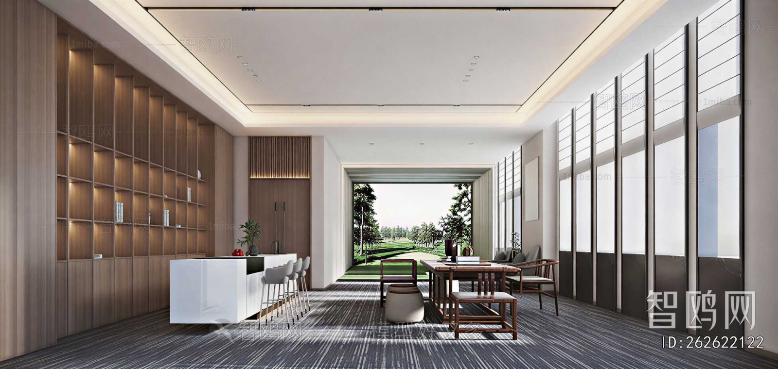 New Chinese Style Office Rest Area