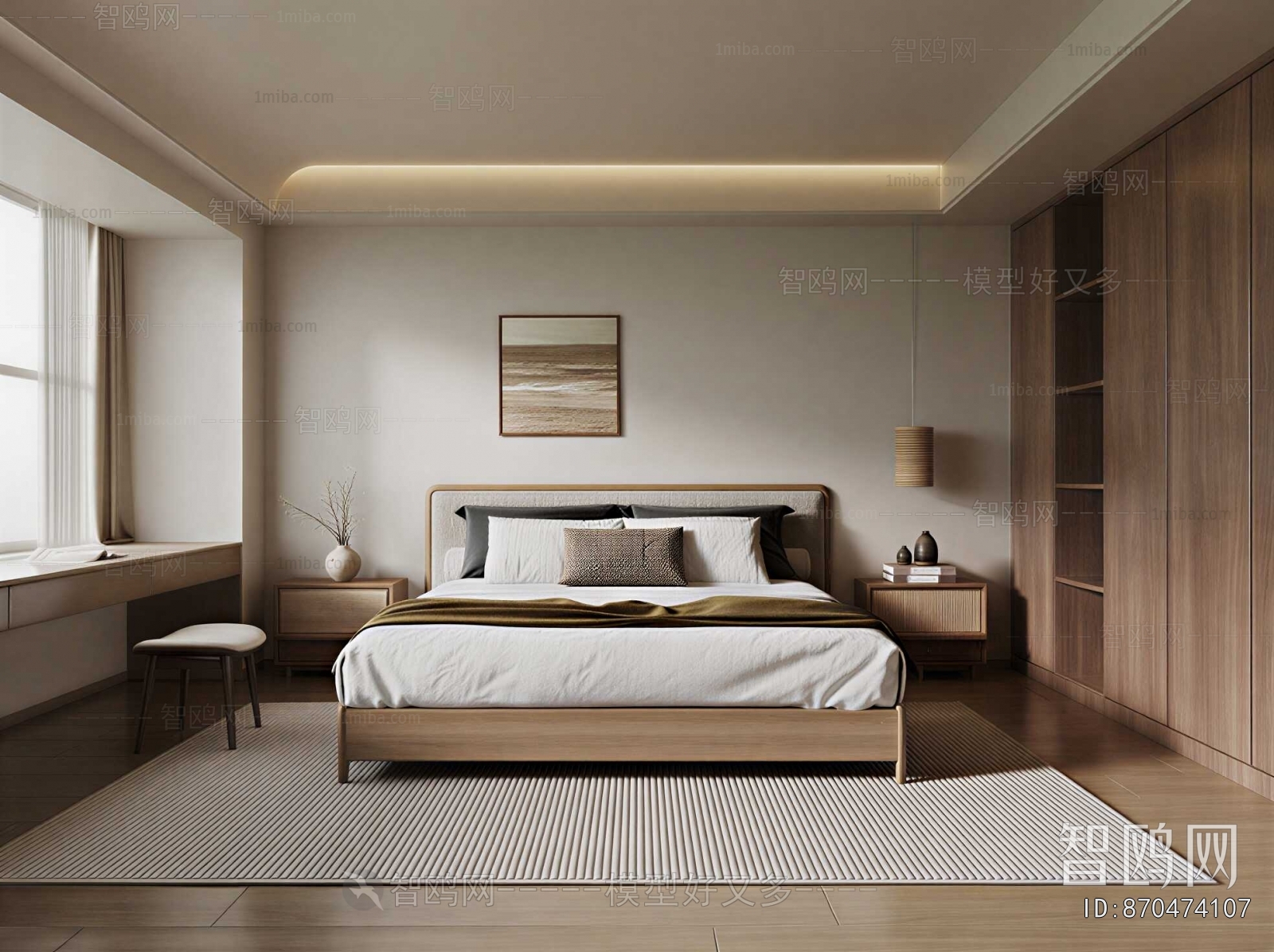 New Chinese Style Bedroom