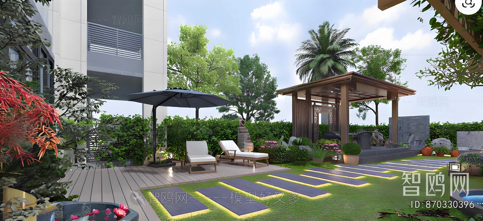 Modern Courtyard/landscape