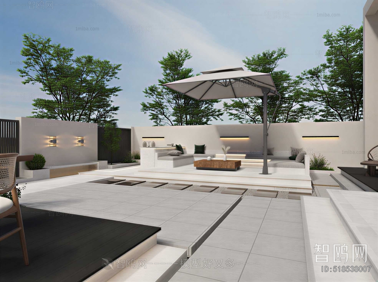 Modern Courtyard/landscape