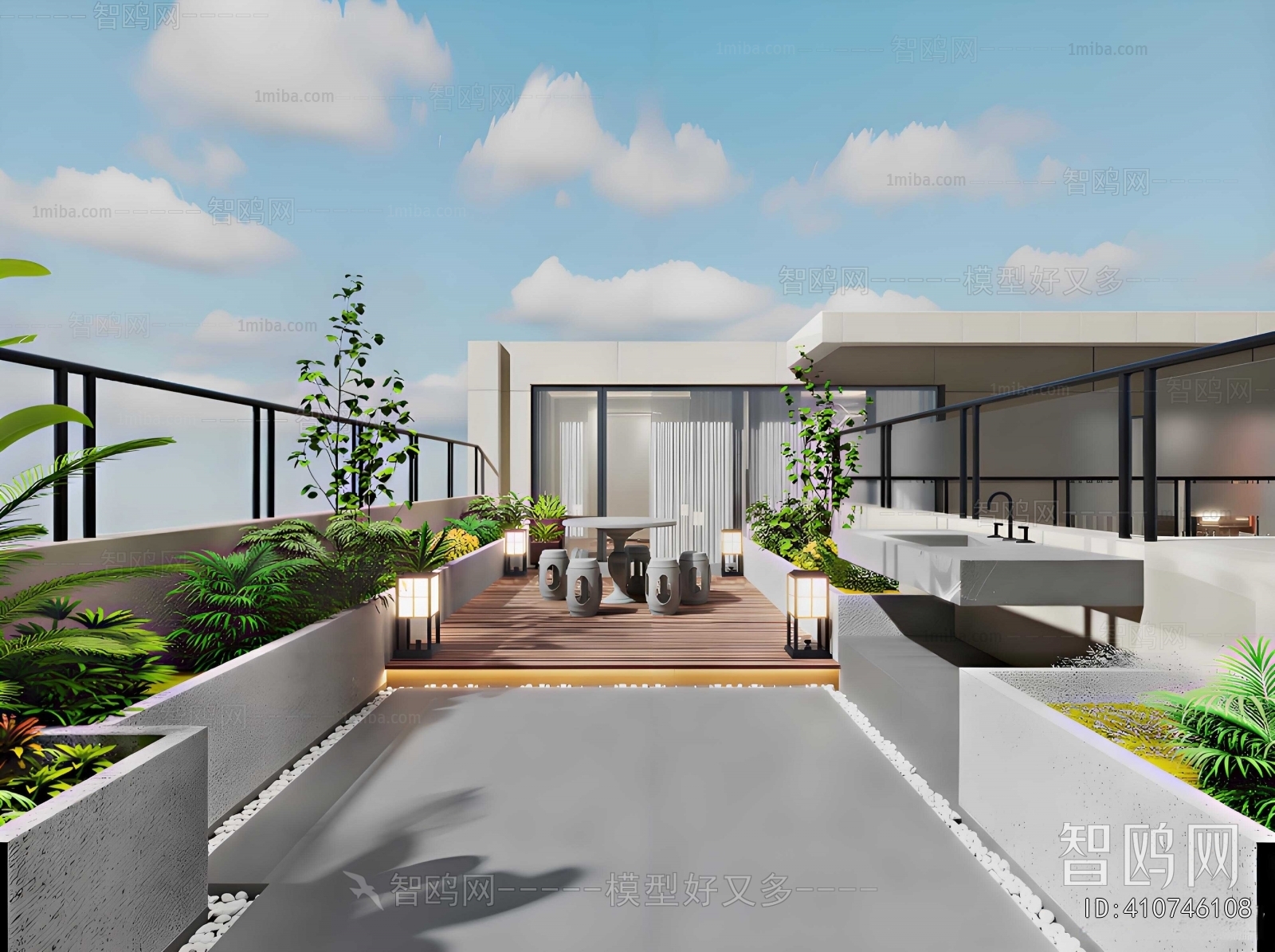 New Chinese Style Terrace