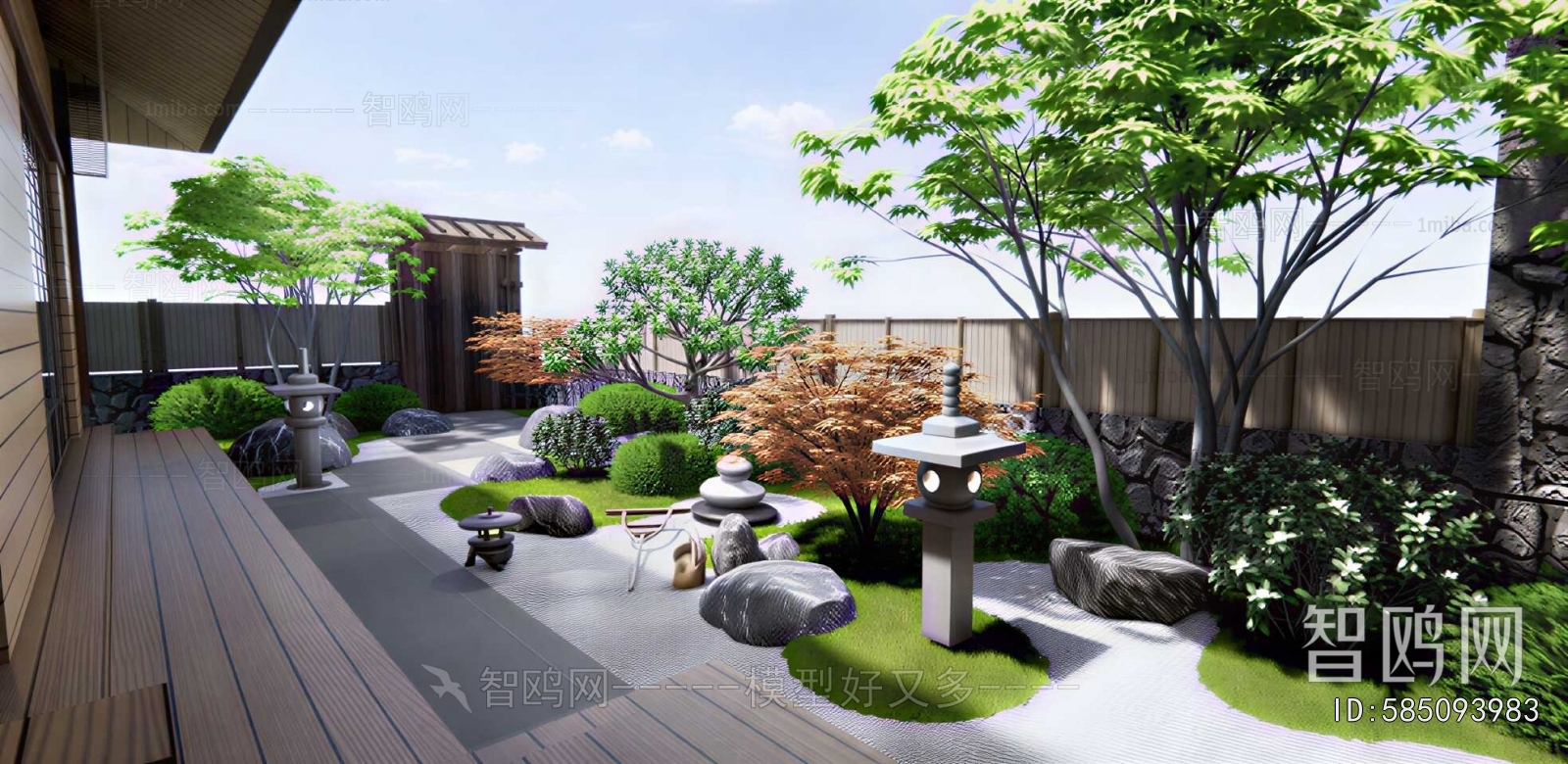 New Chinese Style Courtyard/landscape