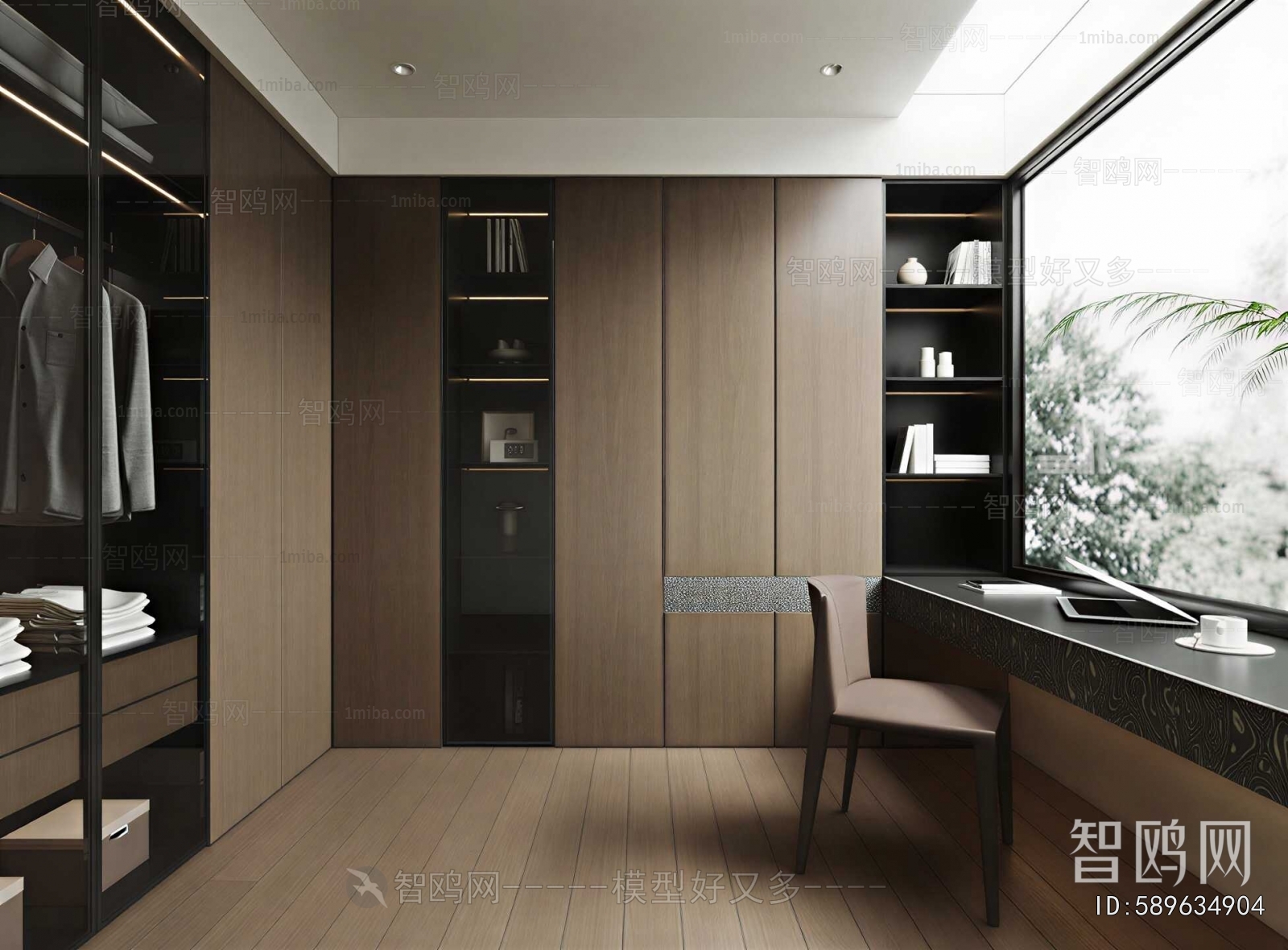 Modern Clothes Storage Area