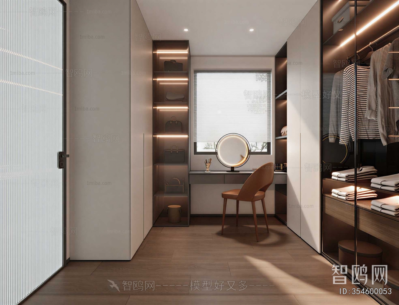 Modern Clothes Storage Area