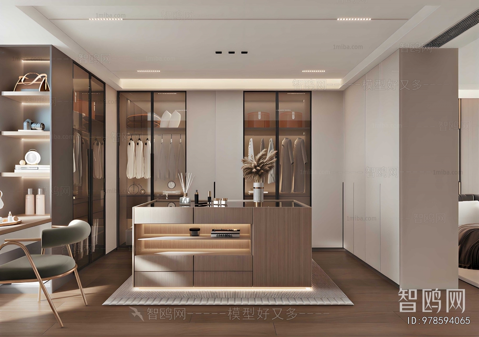 Modern Clothes Storage Area