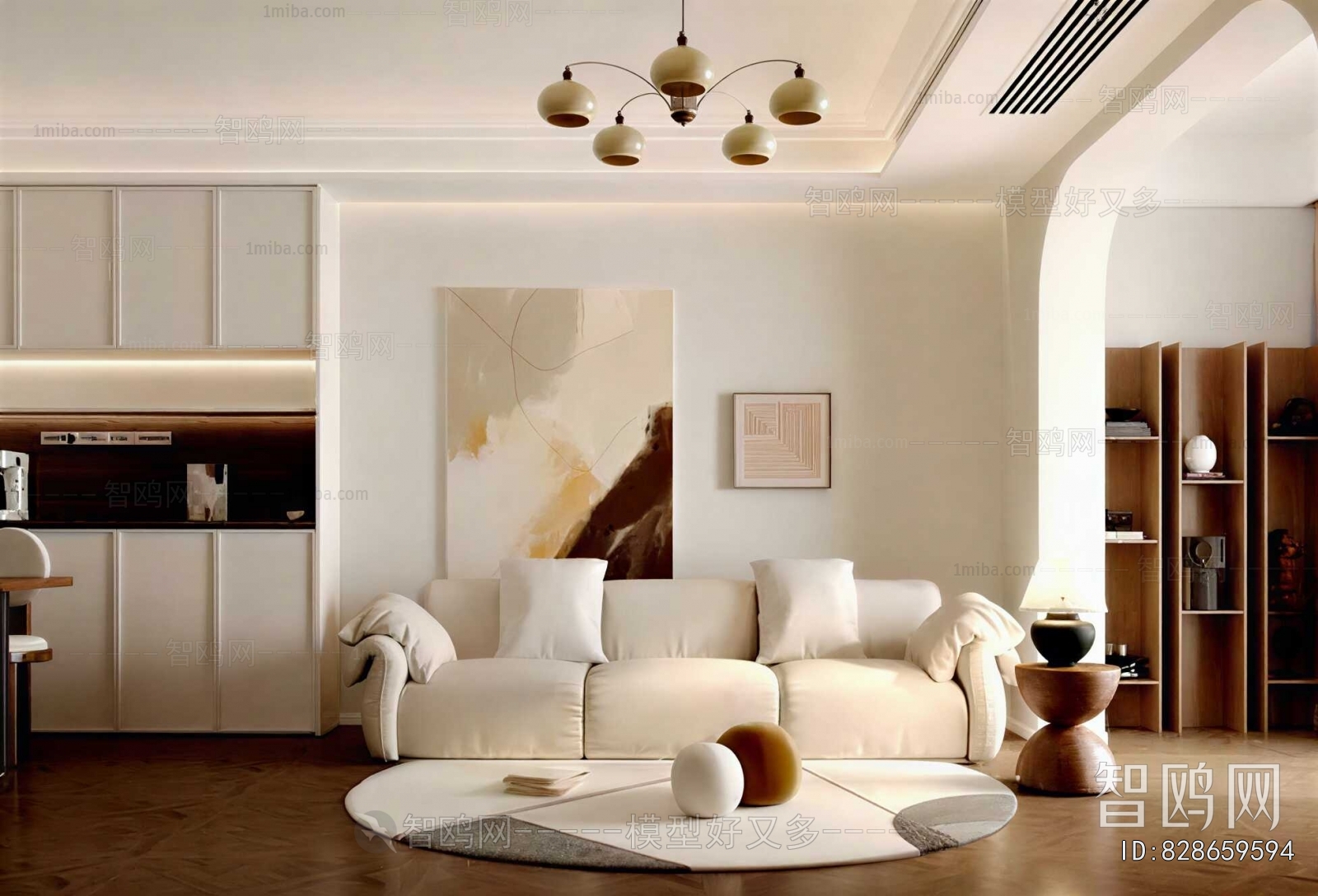 Wabi-sabi Style A Living Room