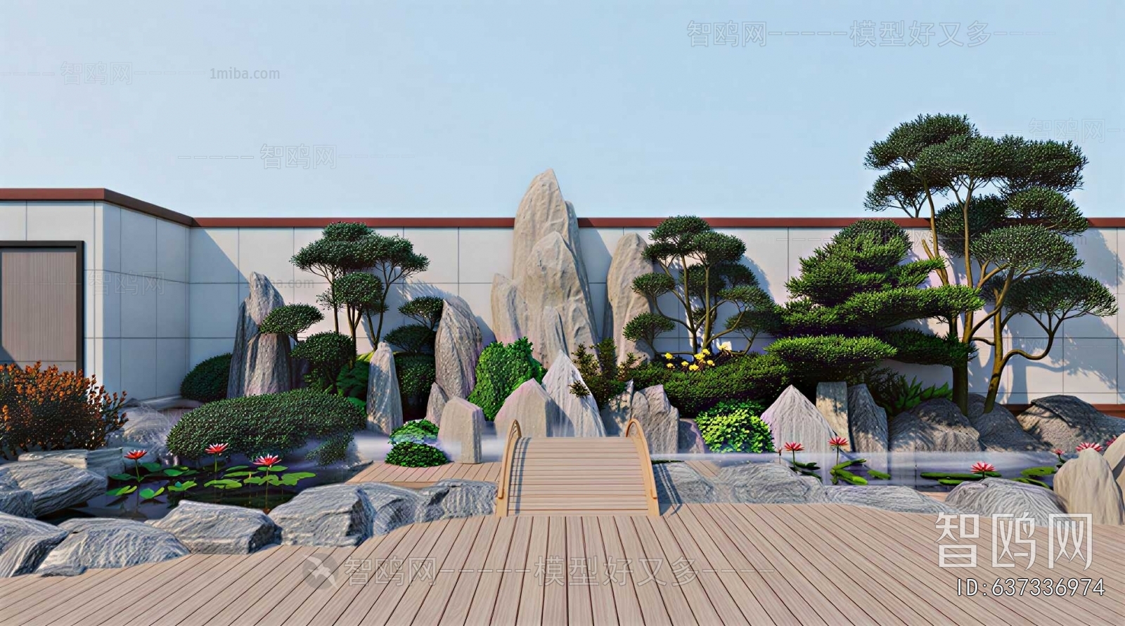 New Chinese Style Courtyard/landscape