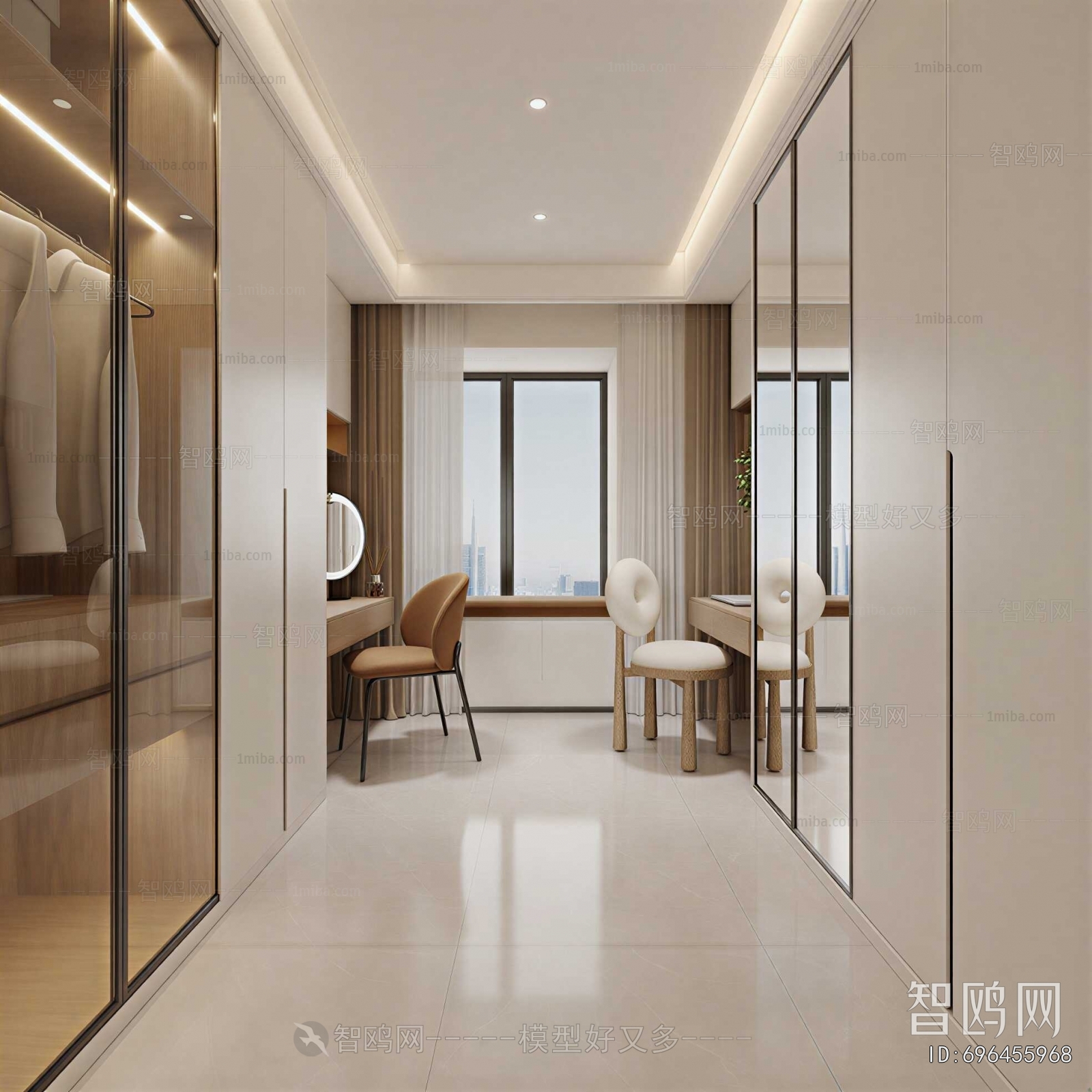 Modern Clothes Storage Area