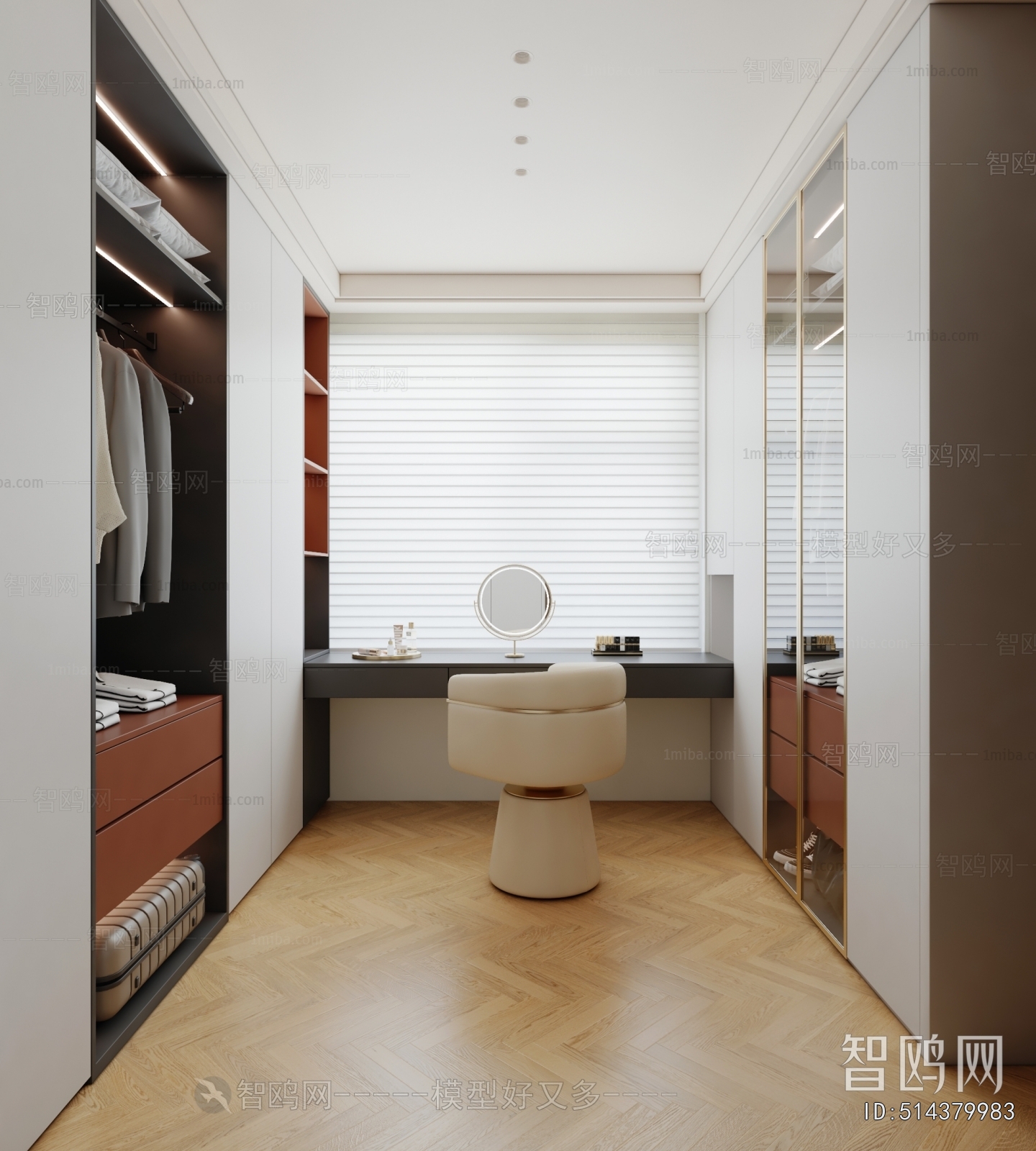 Modern Clothes Storage Area