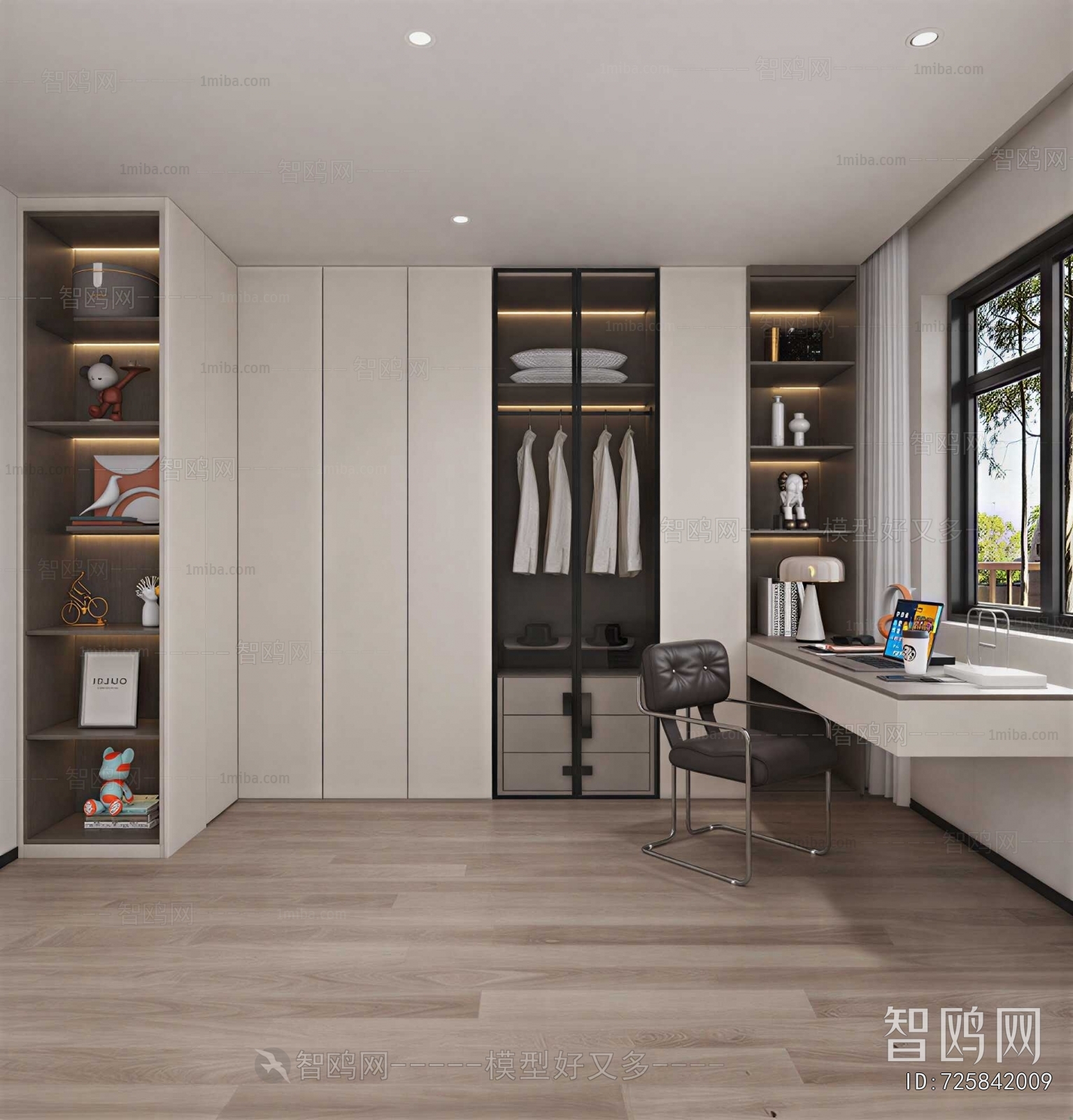 Modern Clothes Storage Area