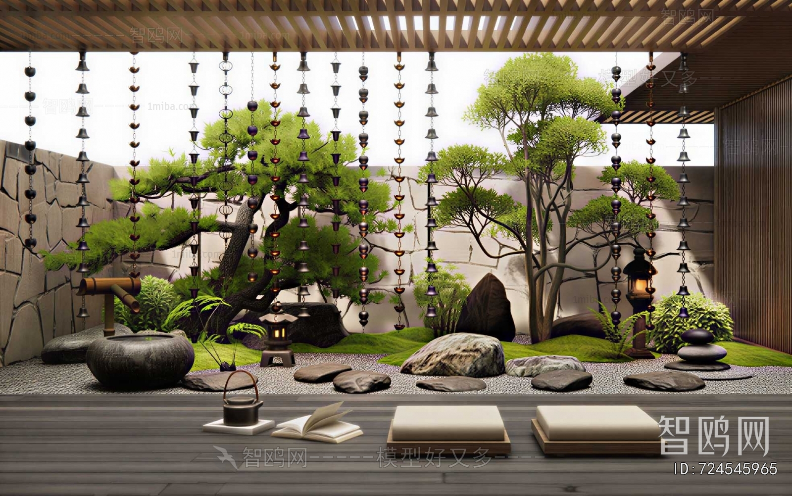 New Chinese Style Courtyard/landscape