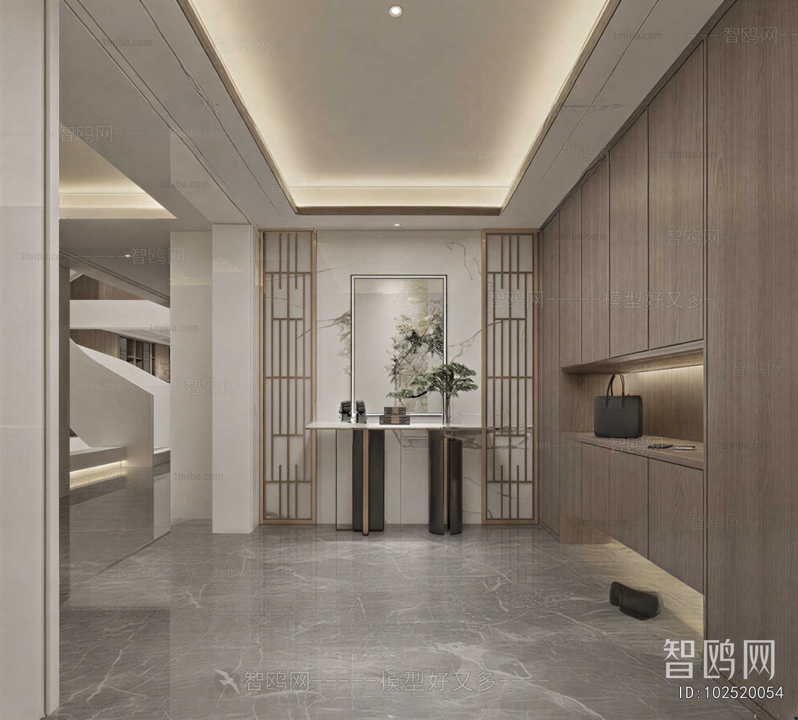 New Chinese Style Hallway