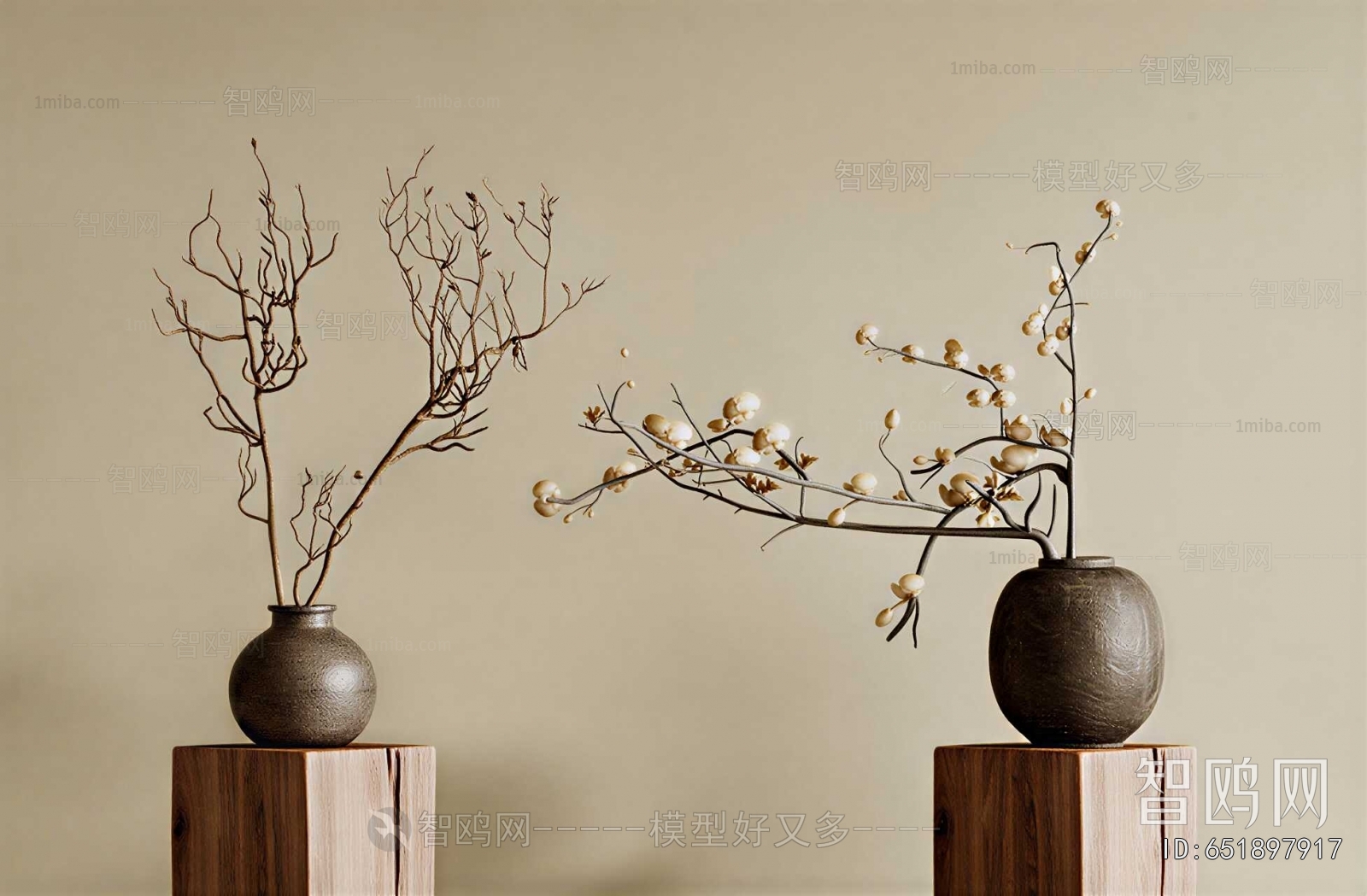 Wabi-sabi Style Dried Branch