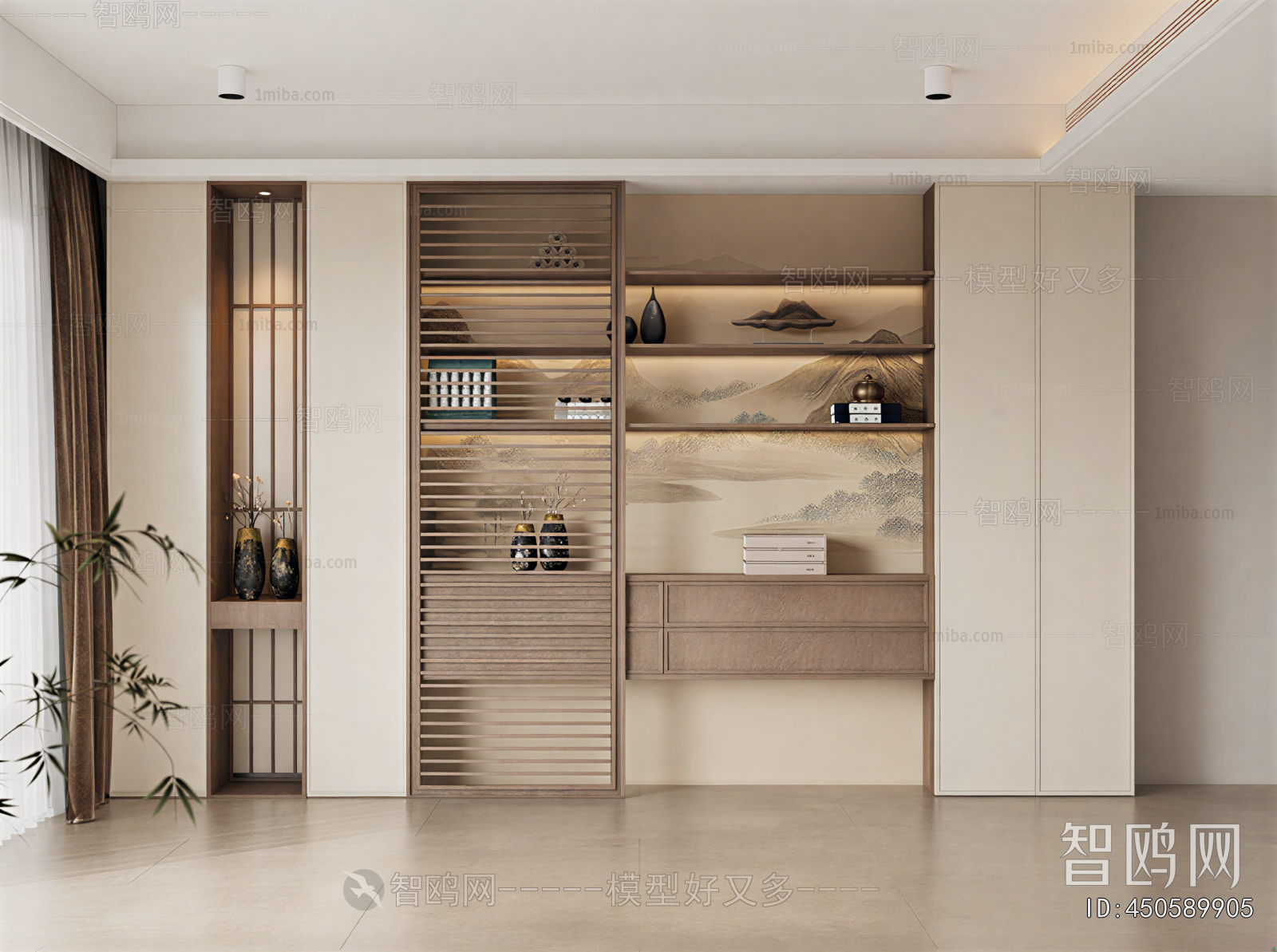 New Chinese Style Bookcase