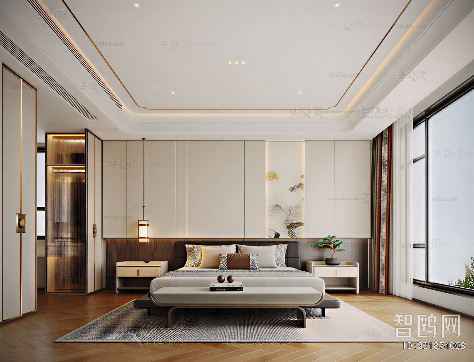 New Chinese Style Bedroom