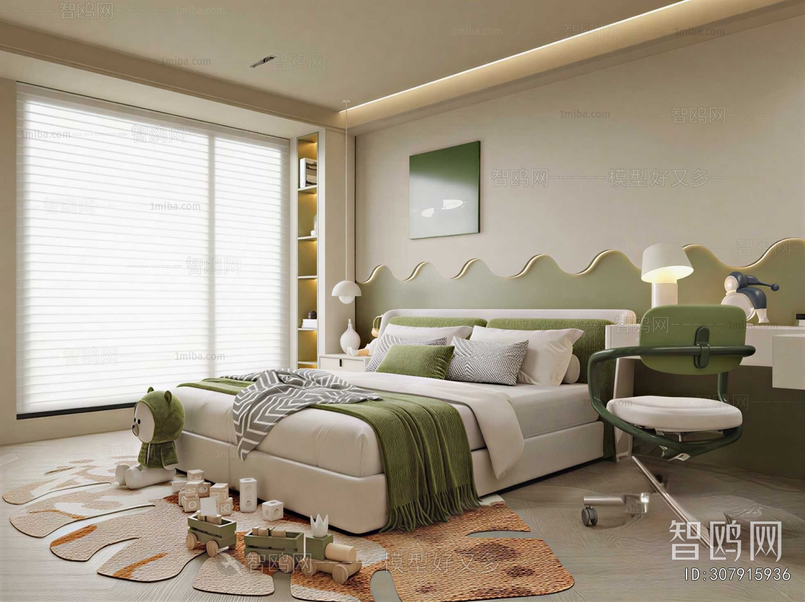 Modern Boy's Room And Son's Room