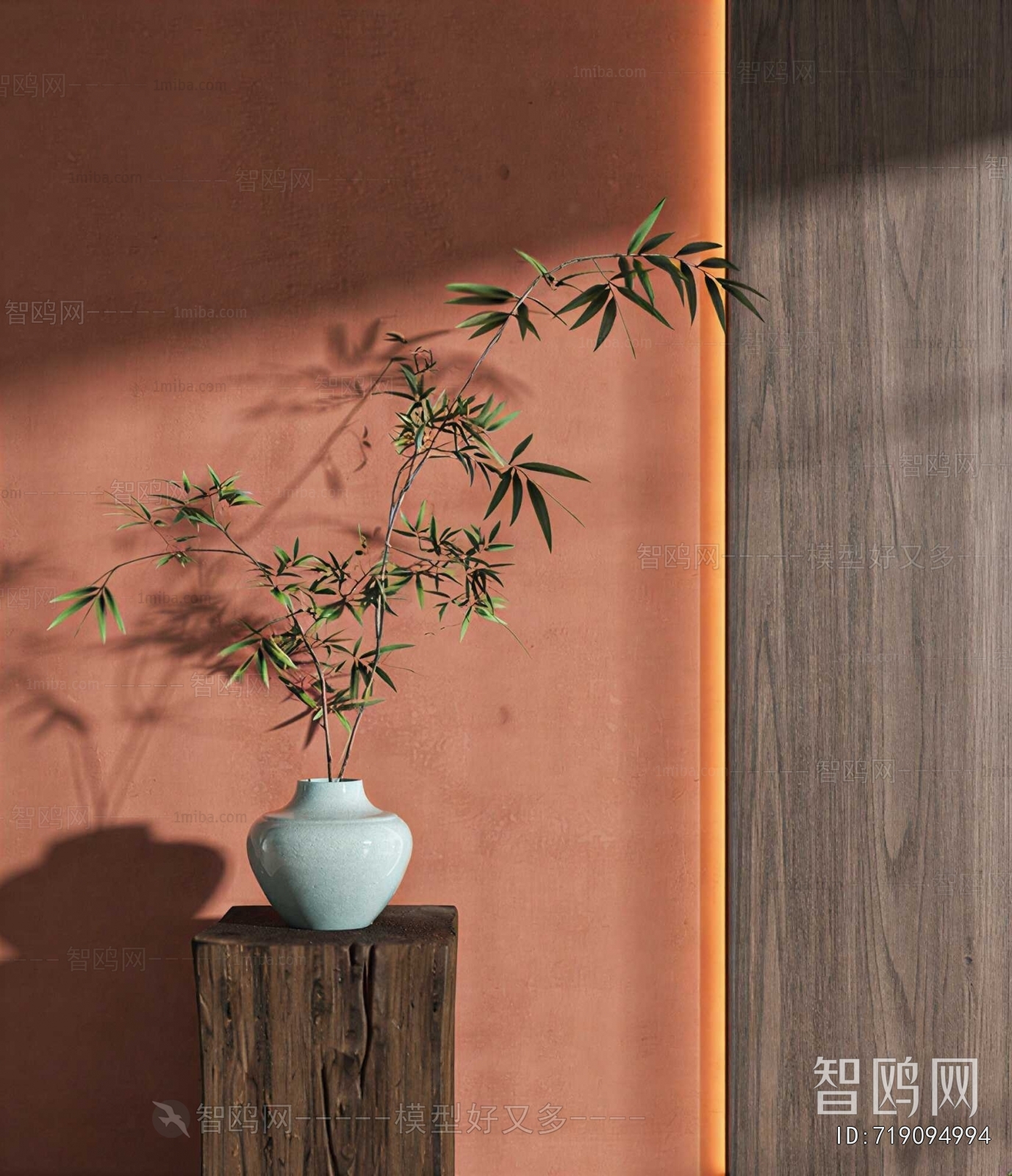New Chinese Style Aquatic Green Plant