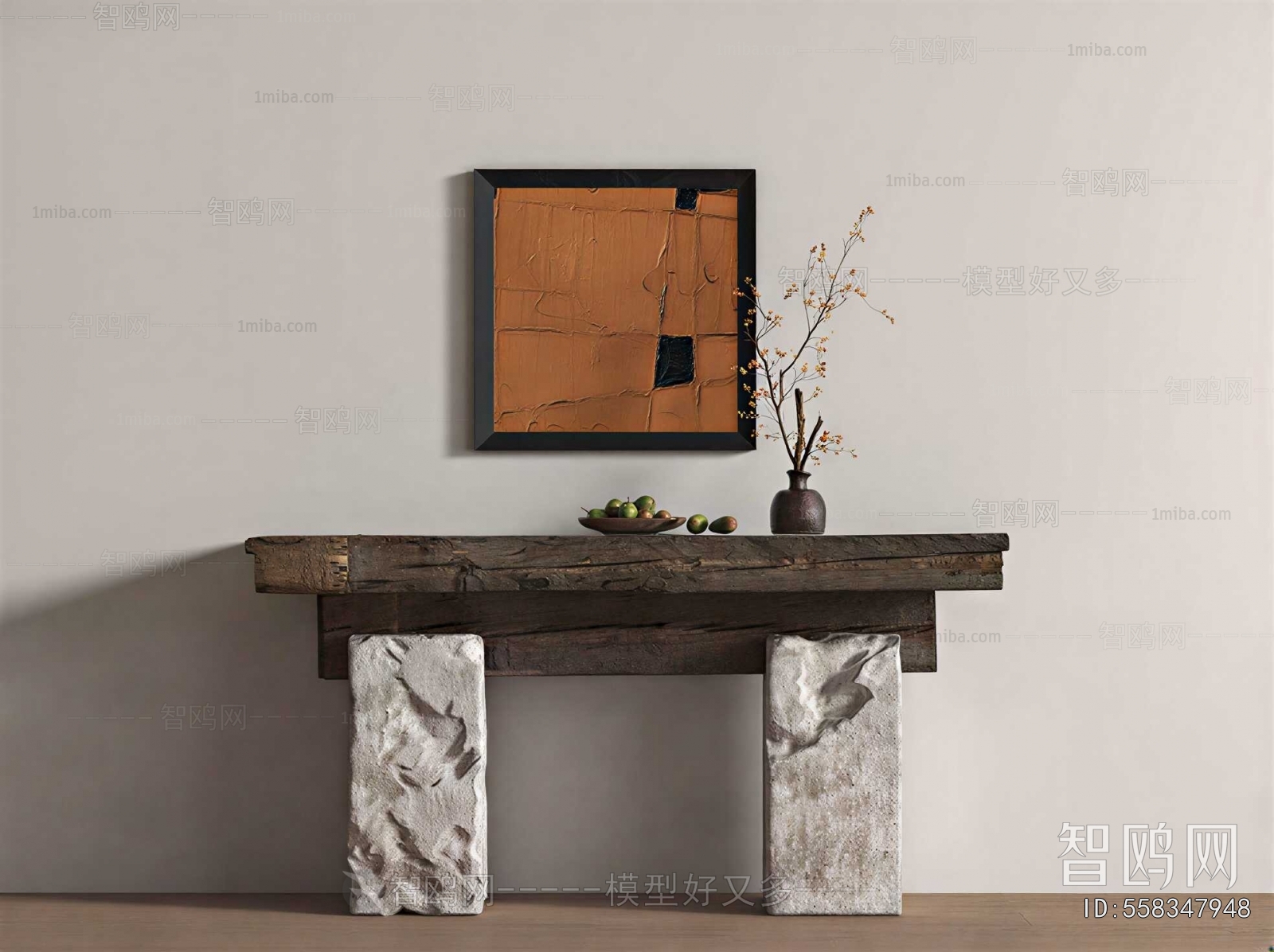 Wabi-sabi Style Console