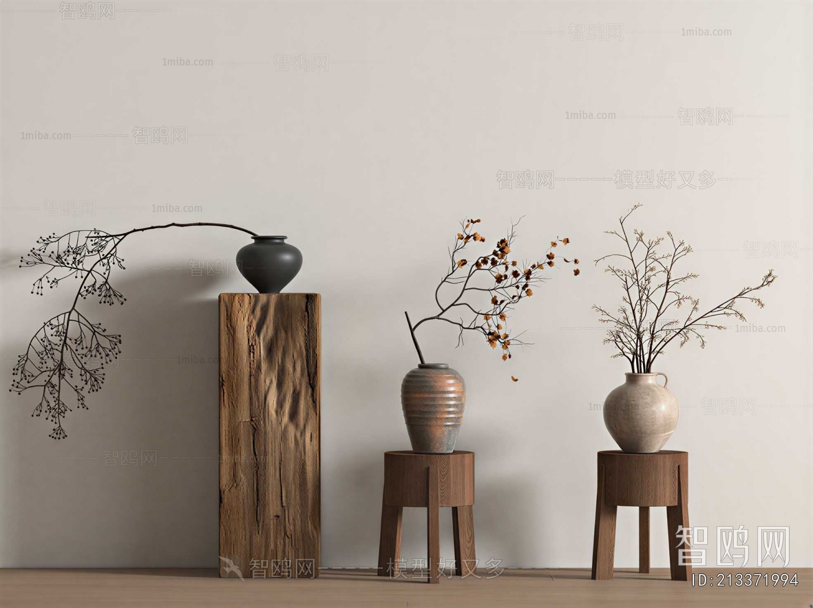 Wabi-sabi Style Dried Branch