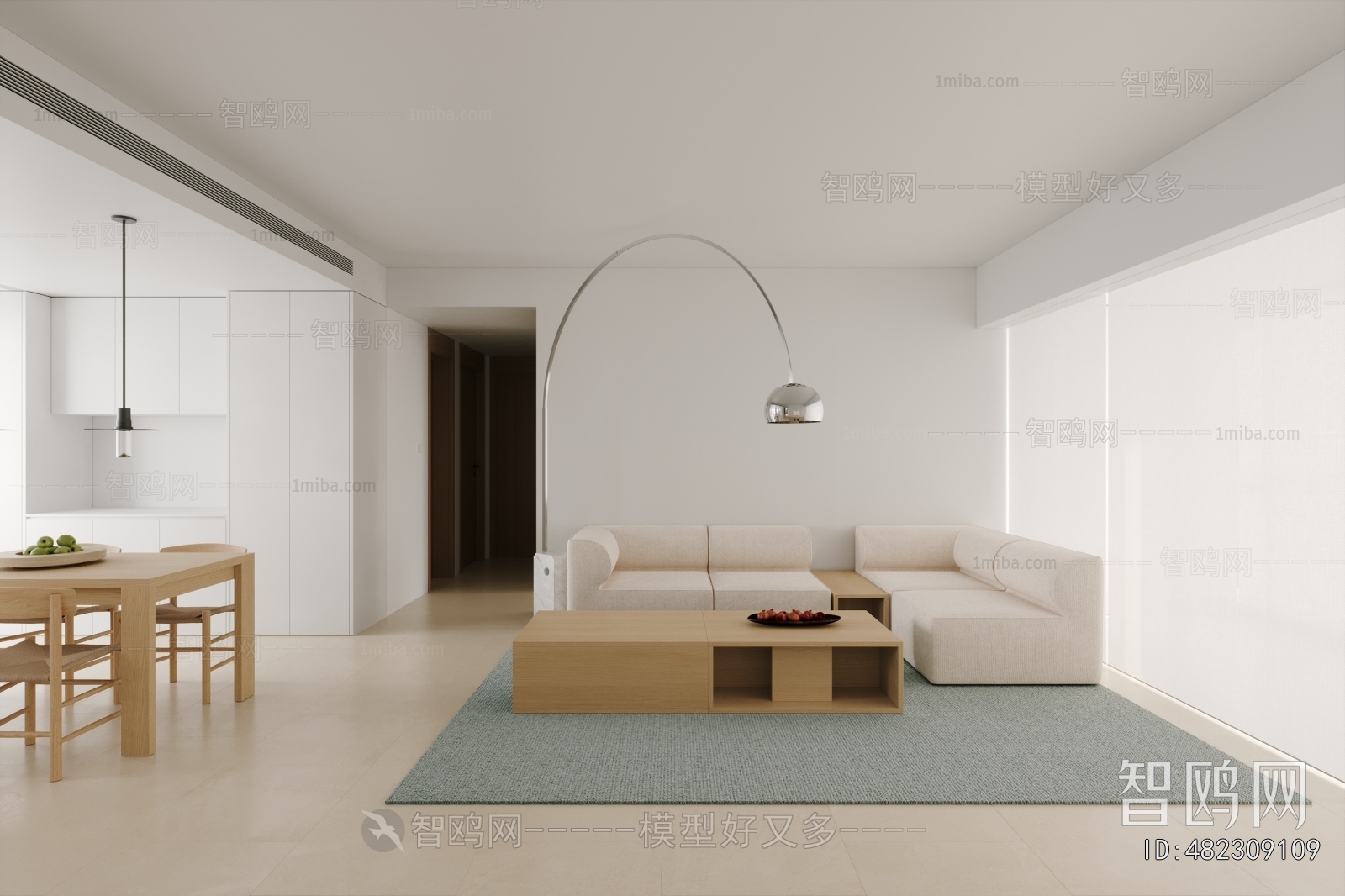 New Chinese Style A Living Room