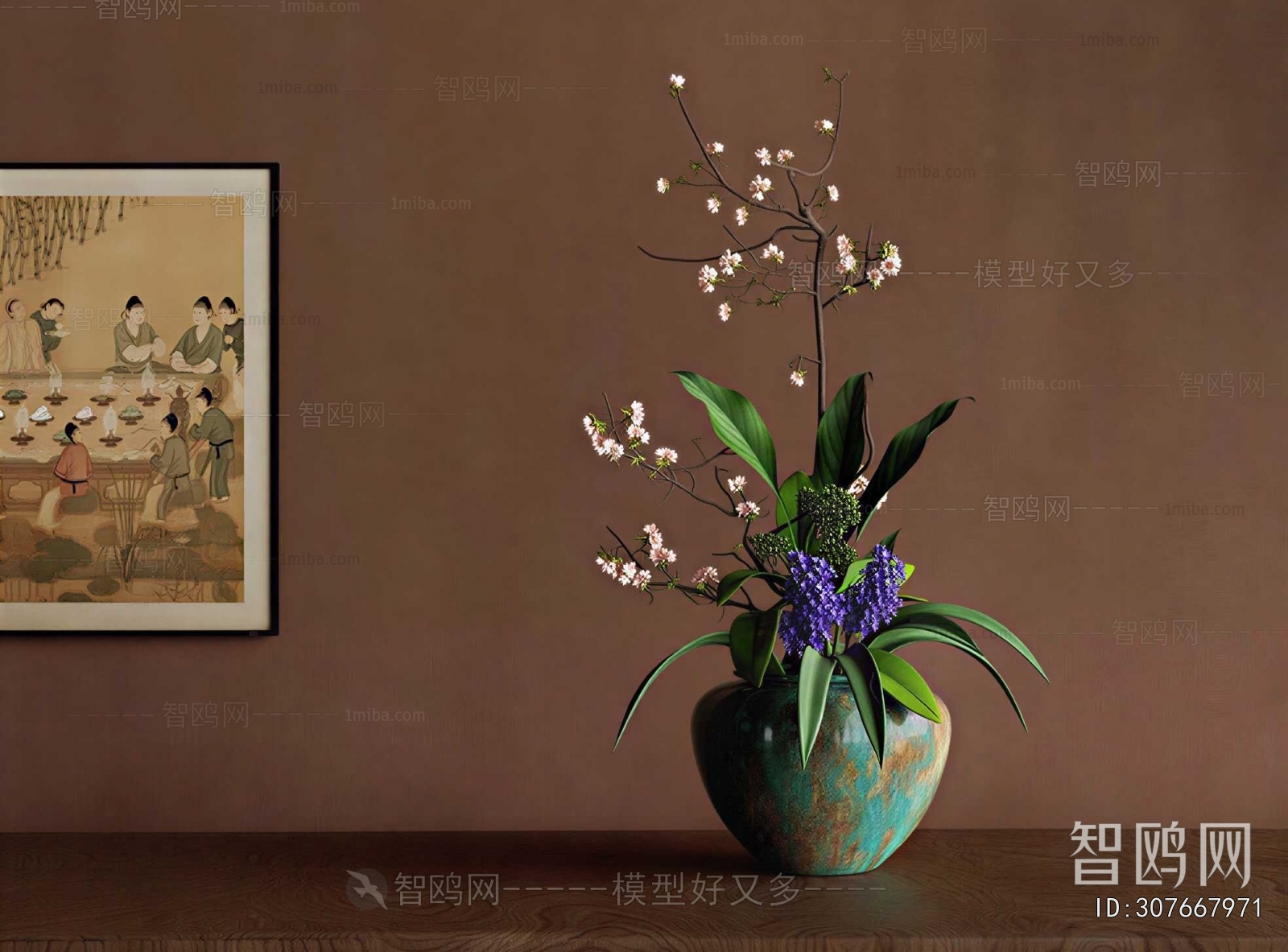 New Chinese Style Flower Arrangement