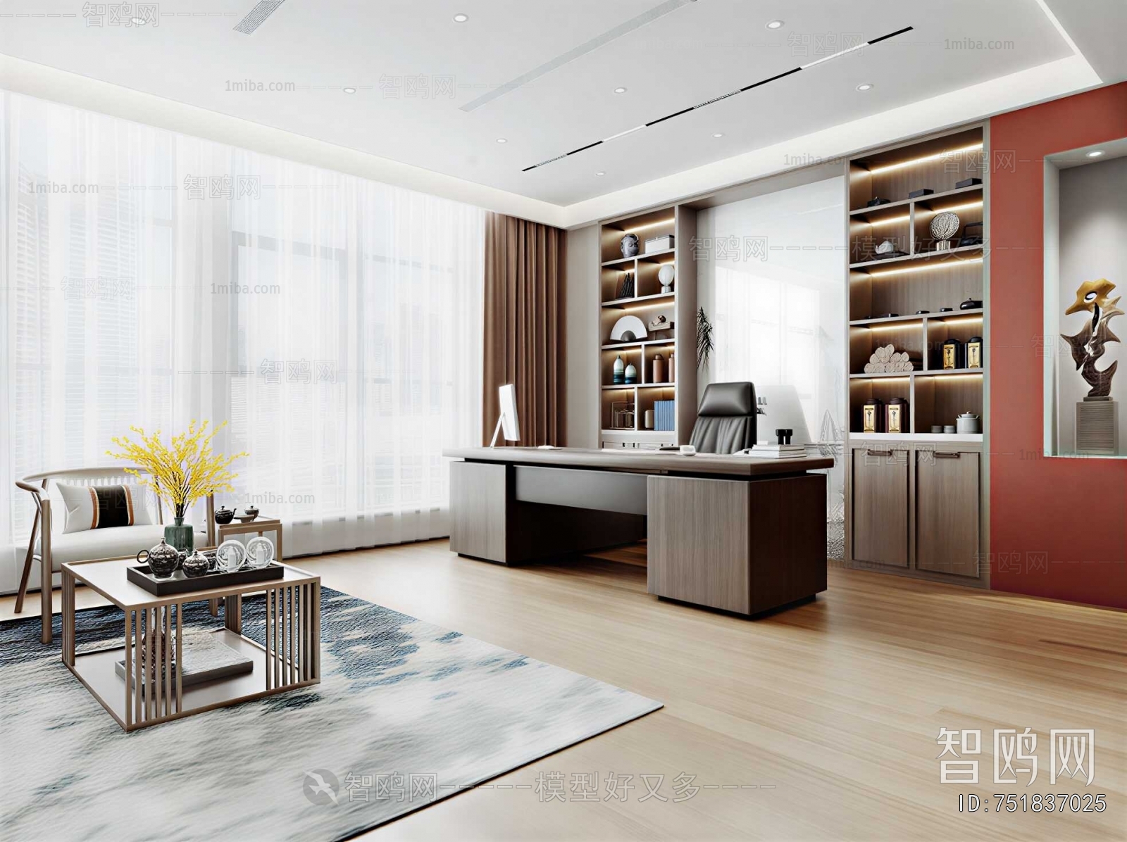 New Chinese Style Manager's Office