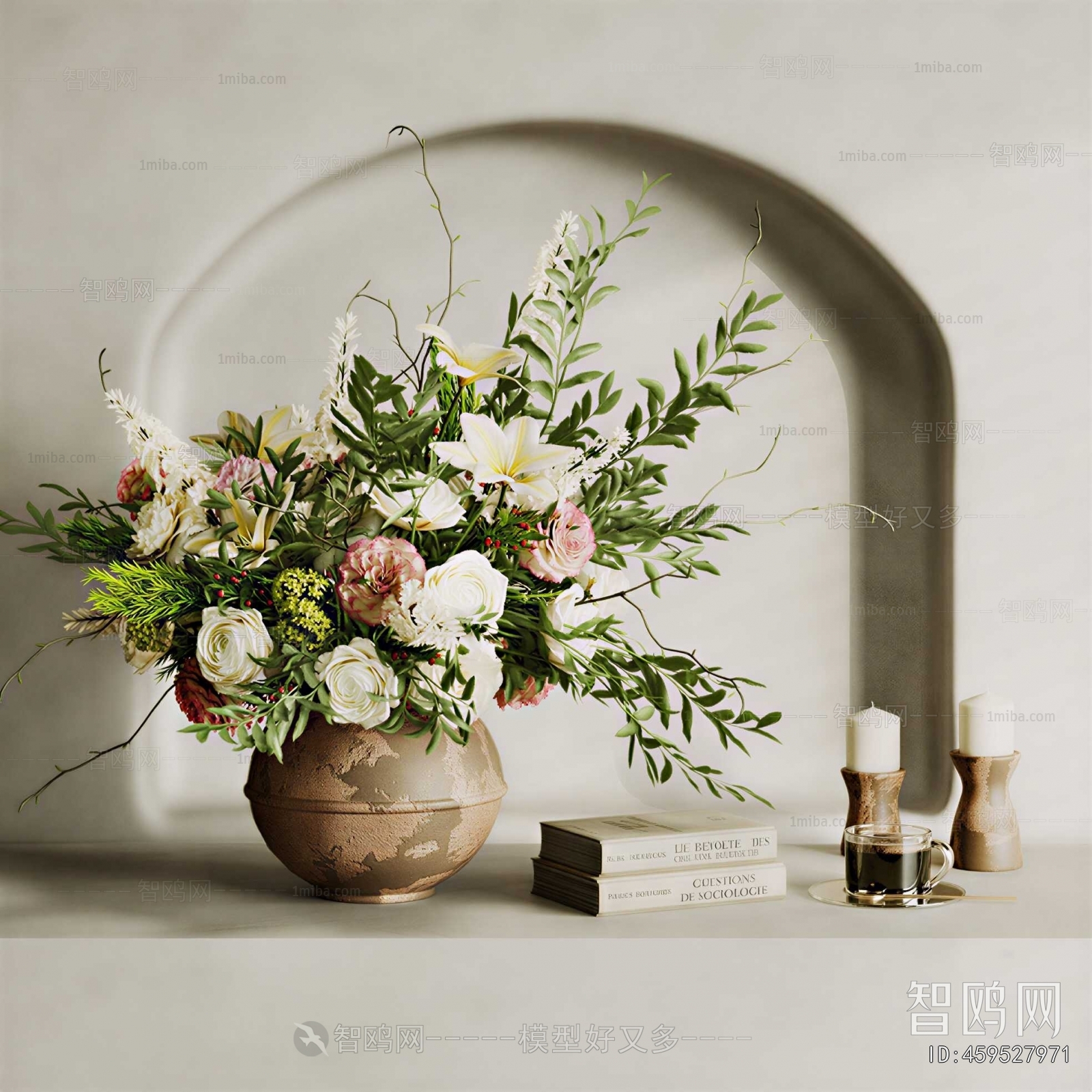 Wabi-sabi Style Flower Arrangement