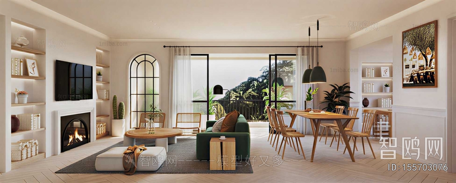 American Style A Living Room