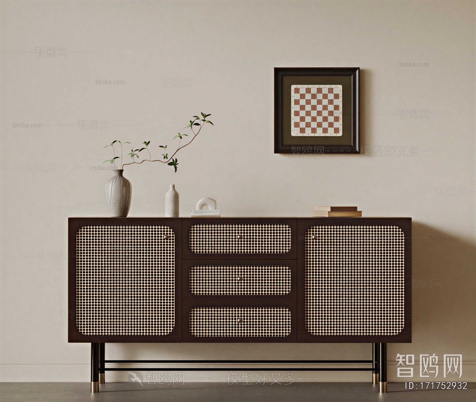 Wabi-sabi Style Entrance Cabinet