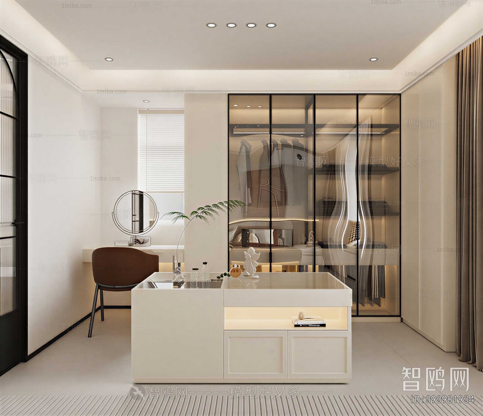 Modern Clothes Storage Area