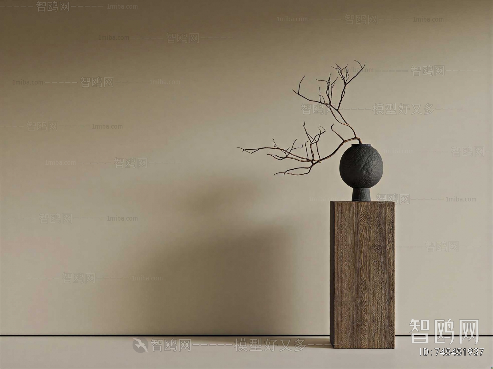 Wabi-sabi Style Dried Branch