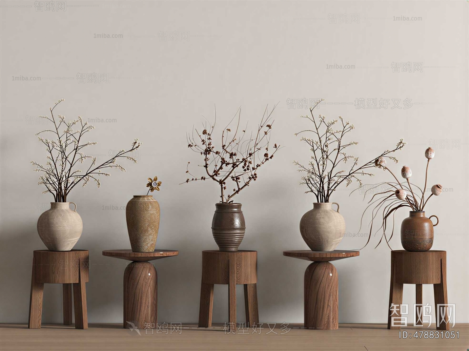 Wabi-sabi Style Dried Branch